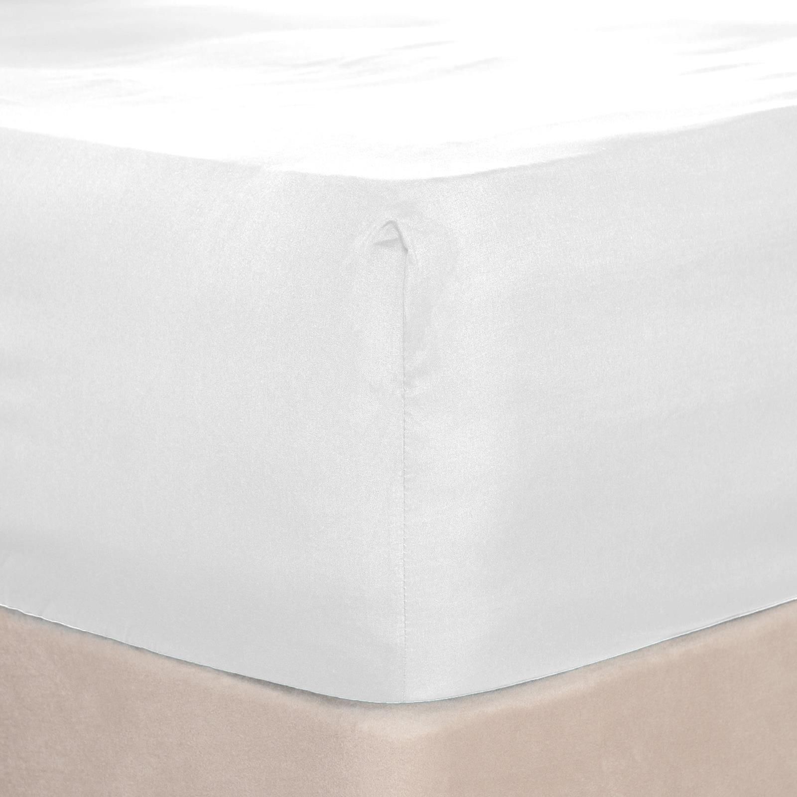 OHS Plain Bed Sheet Microfibre Deep Fitted Soft image 2