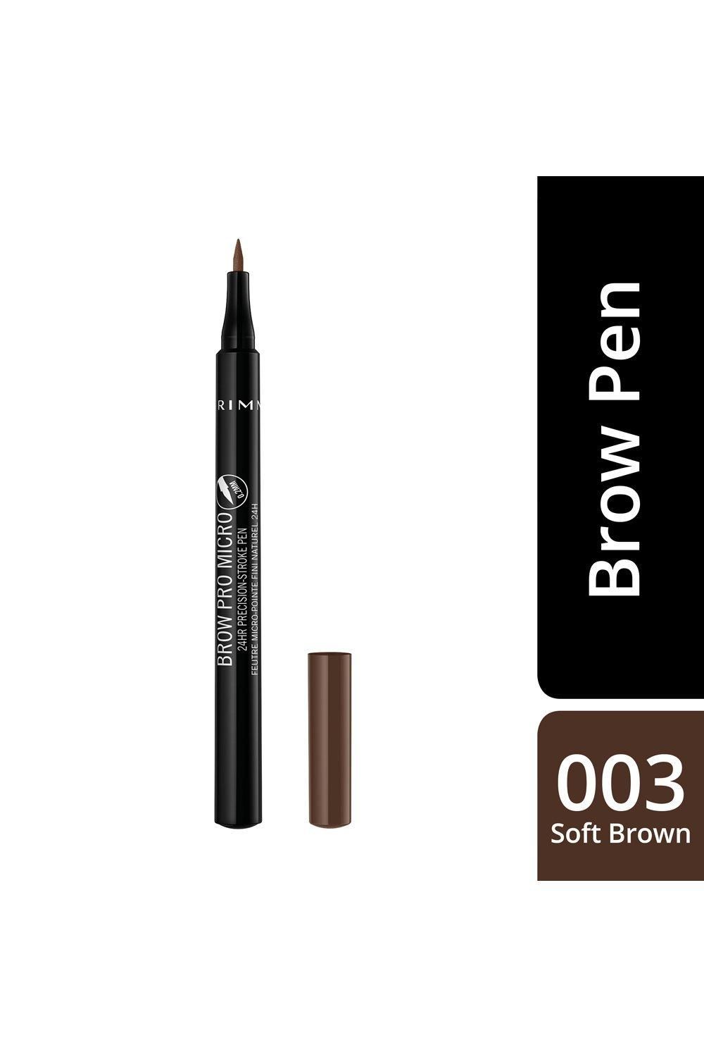 Rimmel London Brow Pro Micro 24HR Precision-Stroke Pen 003 Soft Brown image 2