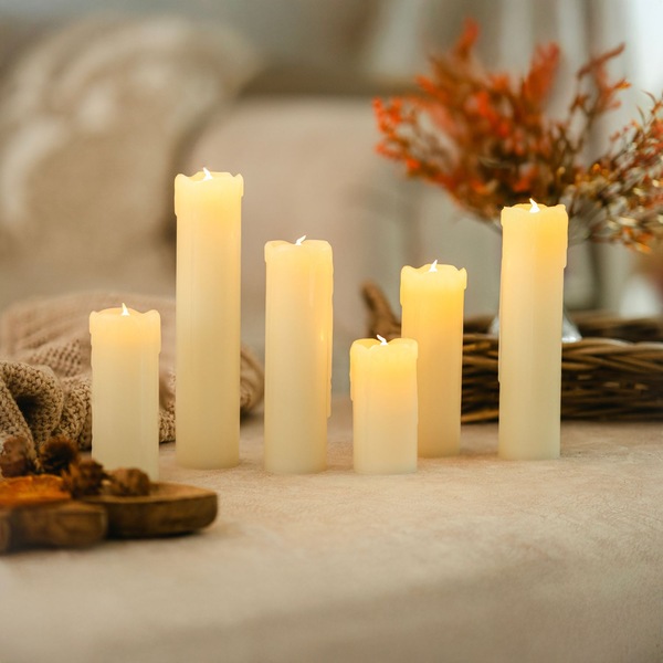 Marco Paul Set of 6 Flame Effect Candle Flickering