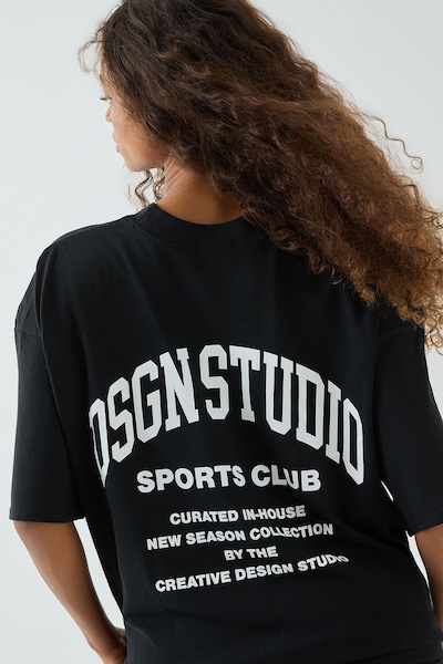 DSGN Studio DSGN Studio Sports Club Oversized T-shirt Black