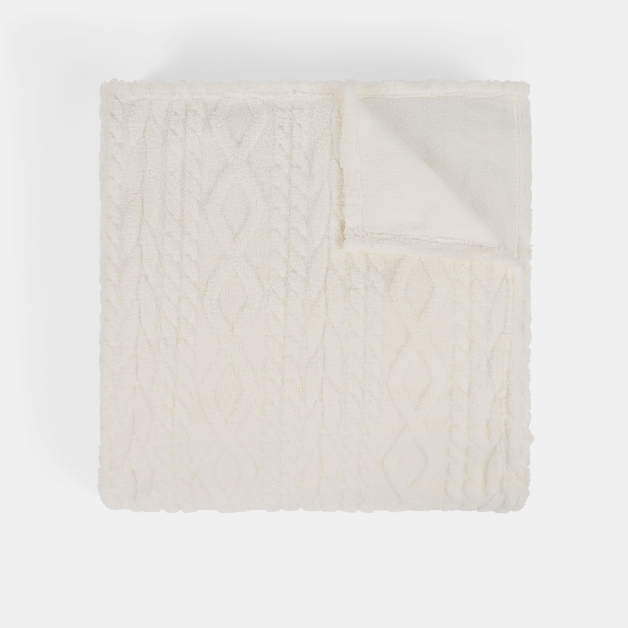 OHS Cable Knit Design Fleece Throw Ultra Soft Fluffy Blanket for Family image 4