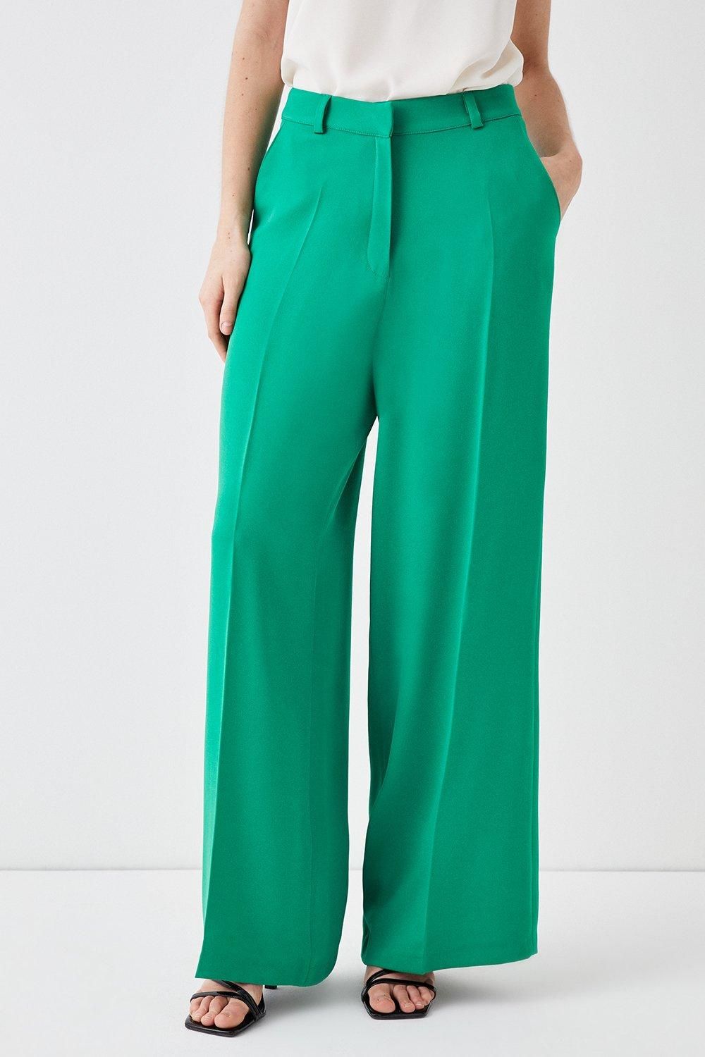 Coast Straight Leg Trousers Green image 2