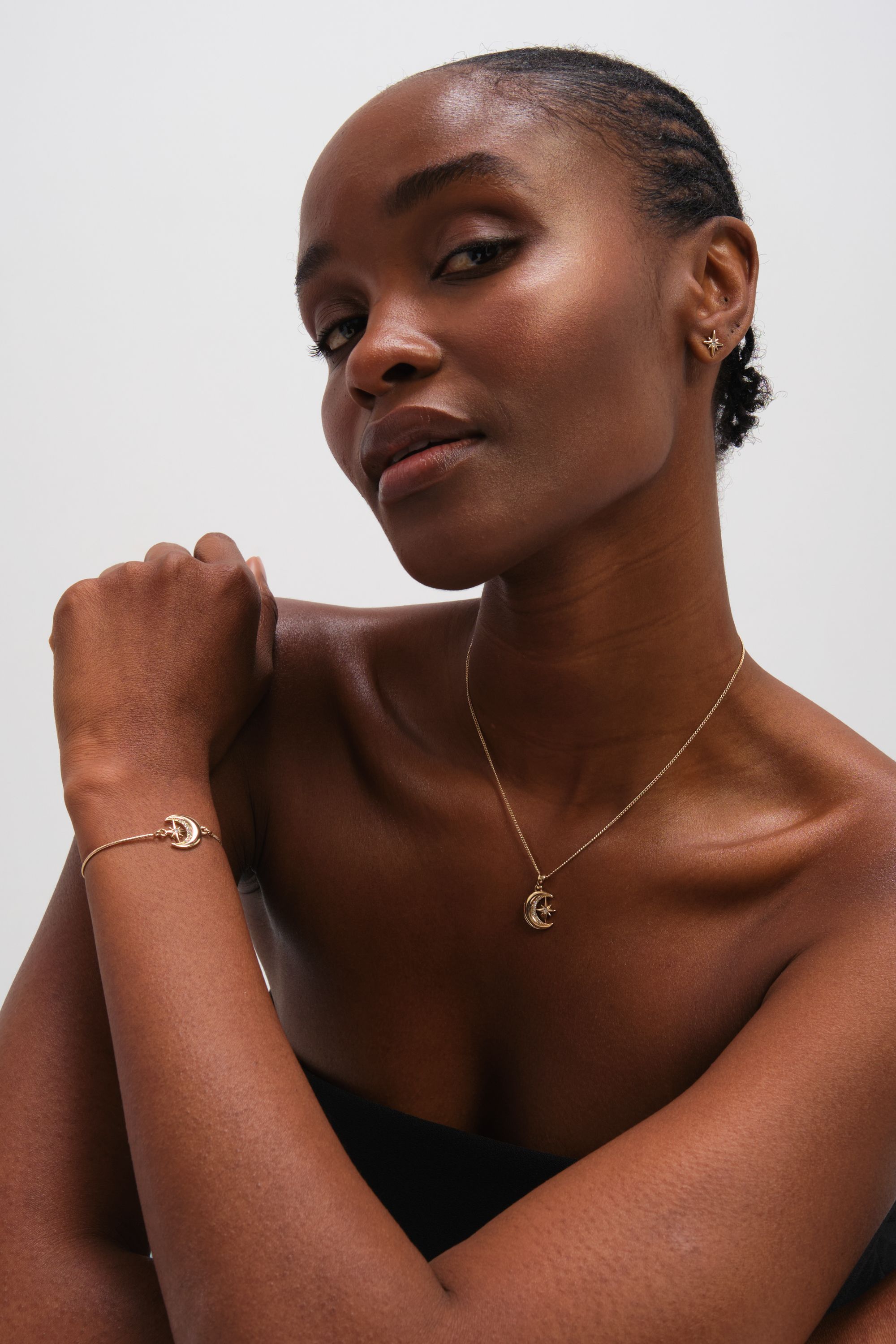 Jon Richard Gold Plated Crystal and Moon Trio Set - Gift Box image 3