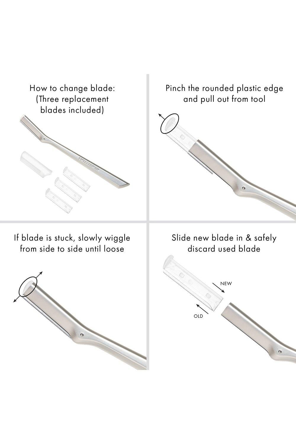 Tweezerman Facial Razor Replacement Blades Multi image 3