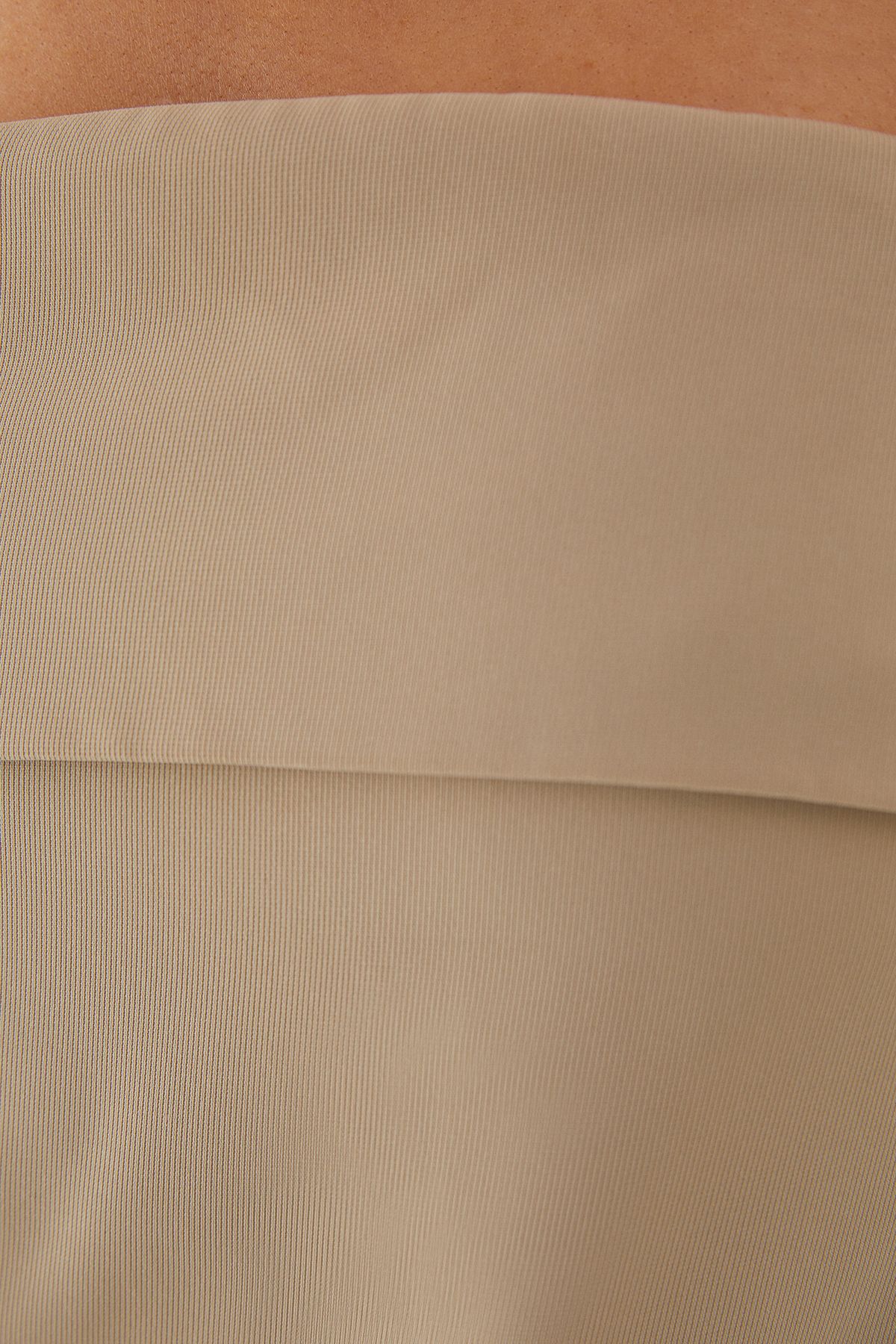 MissPap Tailored Bandeau Split Side Top Stone image 5