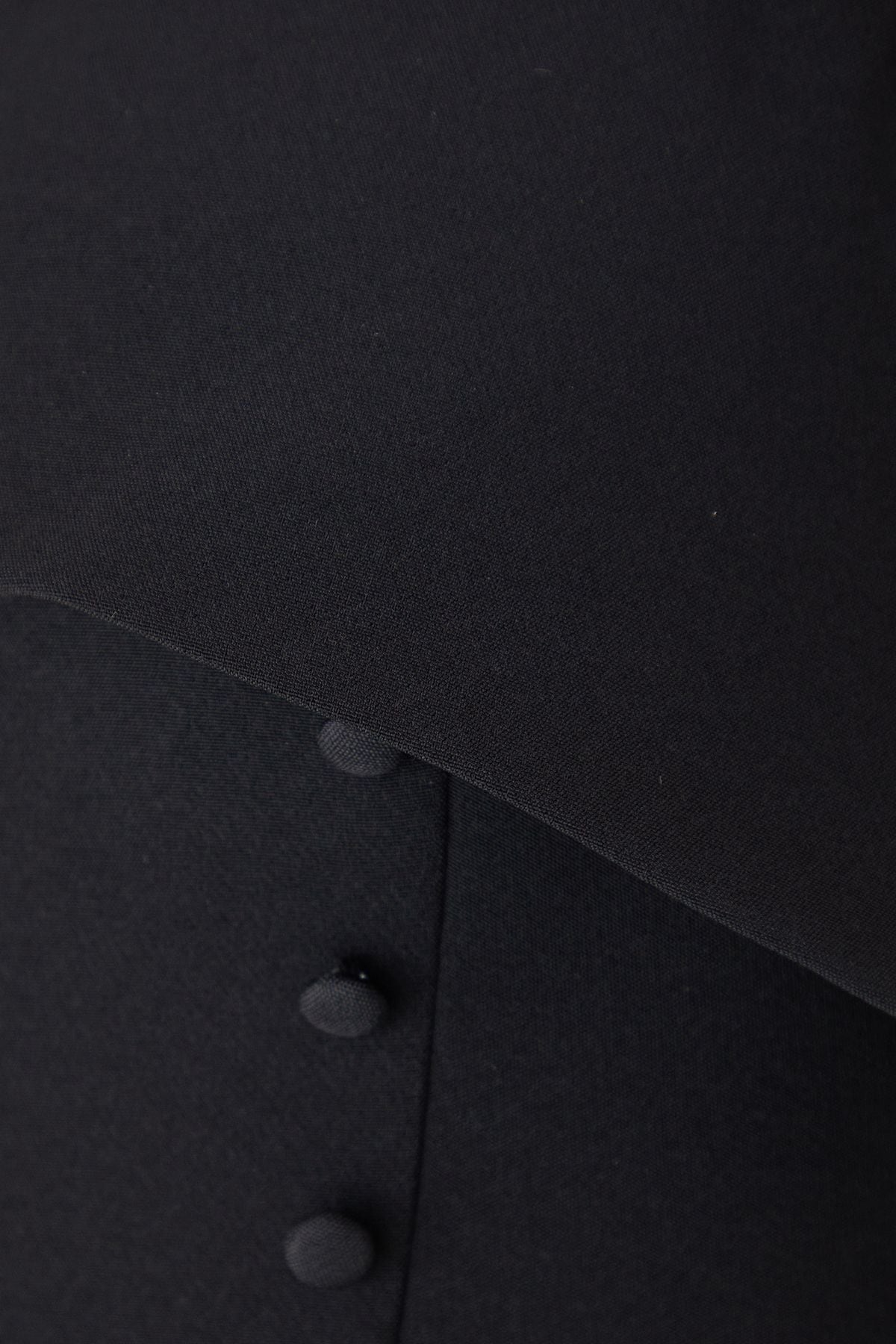 MissPap Bandeau Fold Over Button Skort Playsuit Black image 5