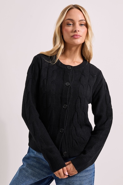 Dorothy Perkins Cable Detail Cardigan Black