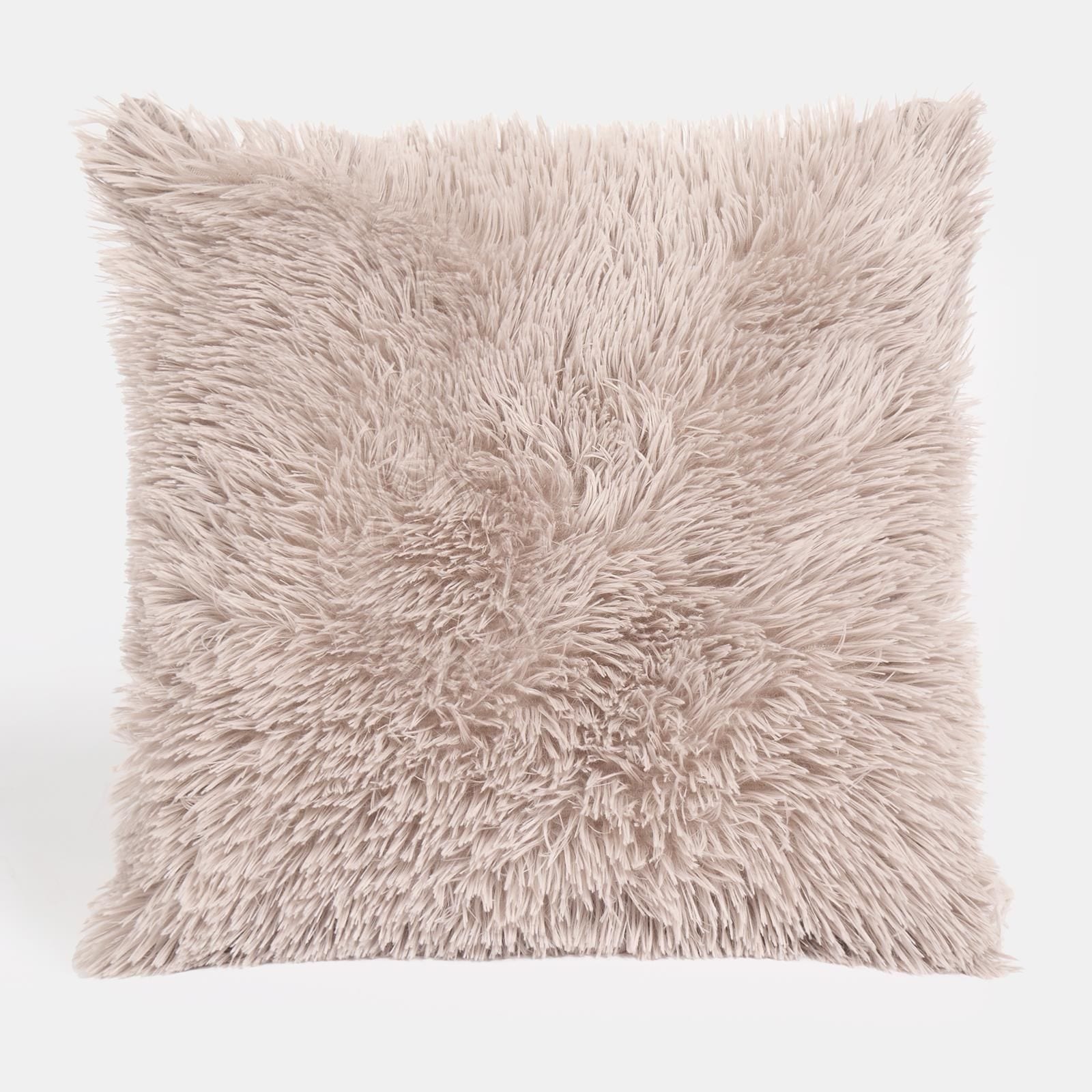 OHS Set of 4 Soft Fluffy Shaggy Square Cushion Covers image 2