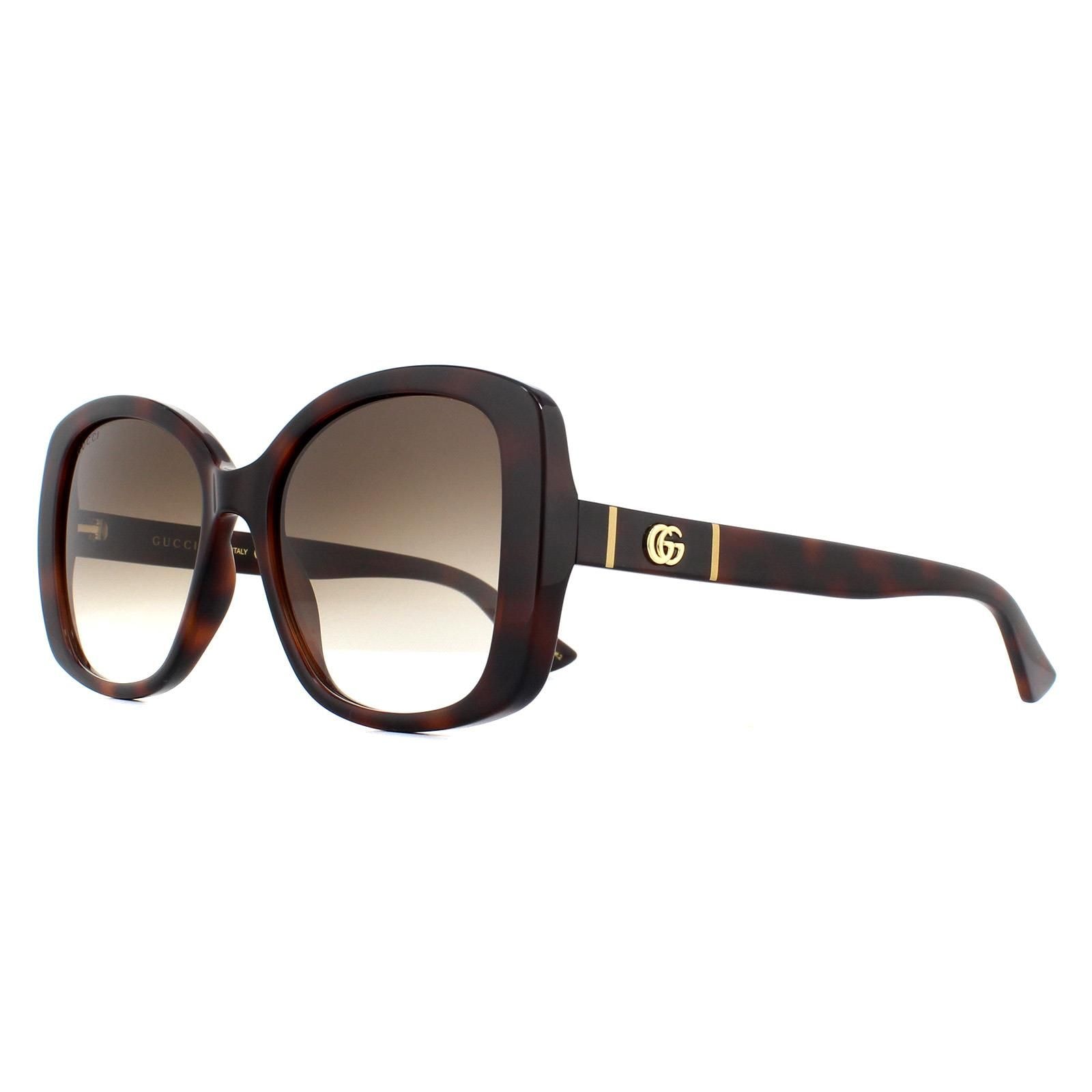Gucci Butterfly Havana Brown Gradient GG0762S Sunglasses image 2