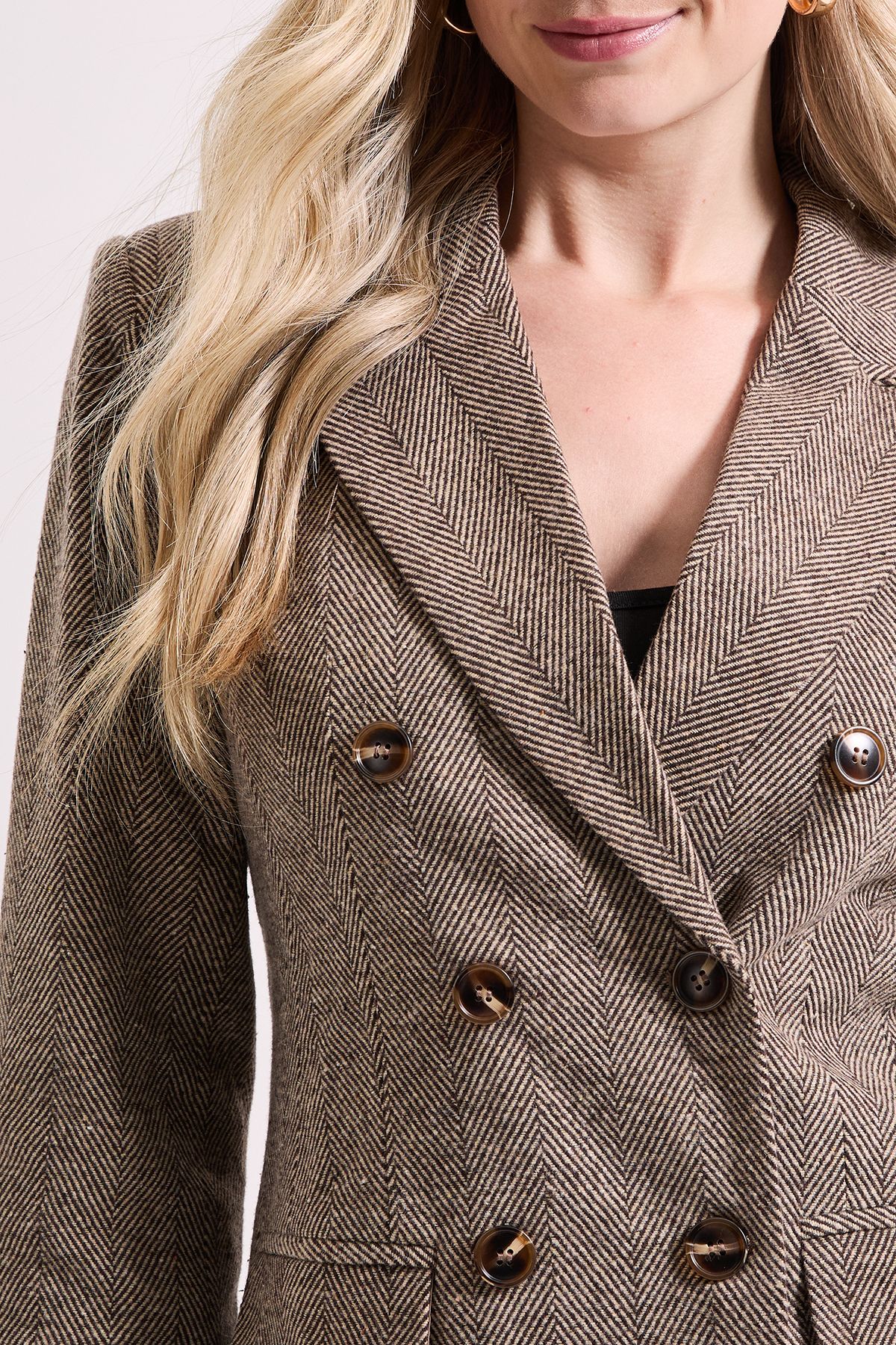 Dorothy Perkins Open Collar Double Breasted Blazer Grey image 5