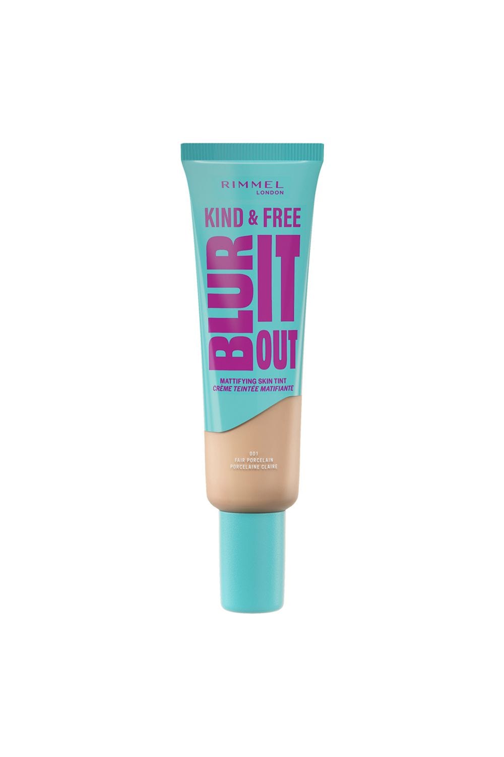 Rimmel London Kind & Free BLUR IT OUT Mattifying Skin Tint 30ml 001 Fair Porcelain image 1