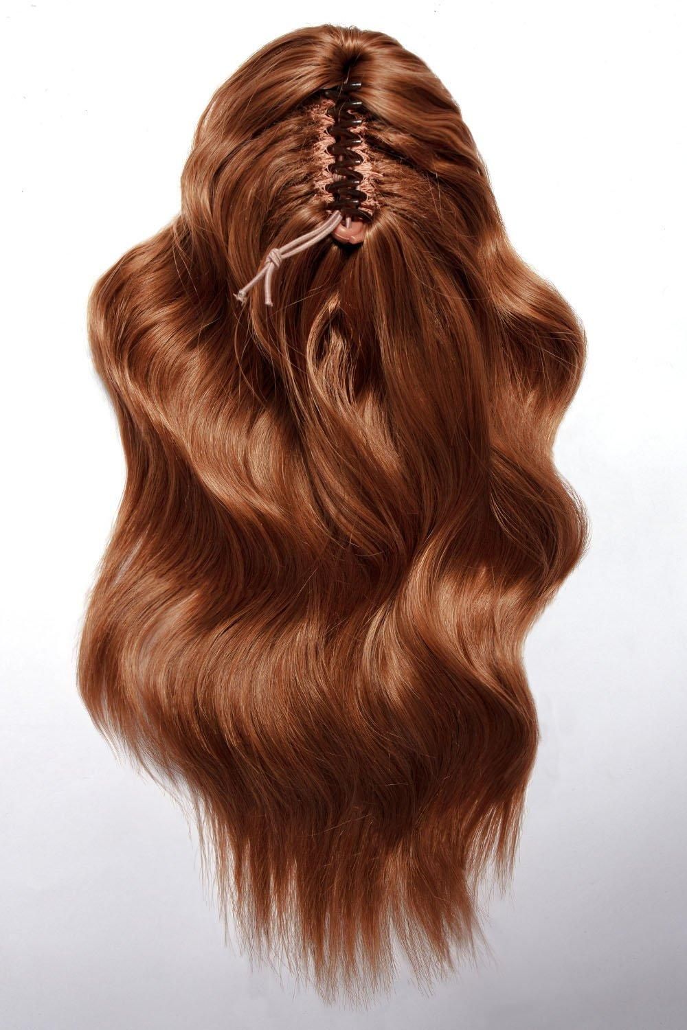 Lullabellz Brushed Out Wave 16inch Claw Clip Pony Mixed Auburn image 2