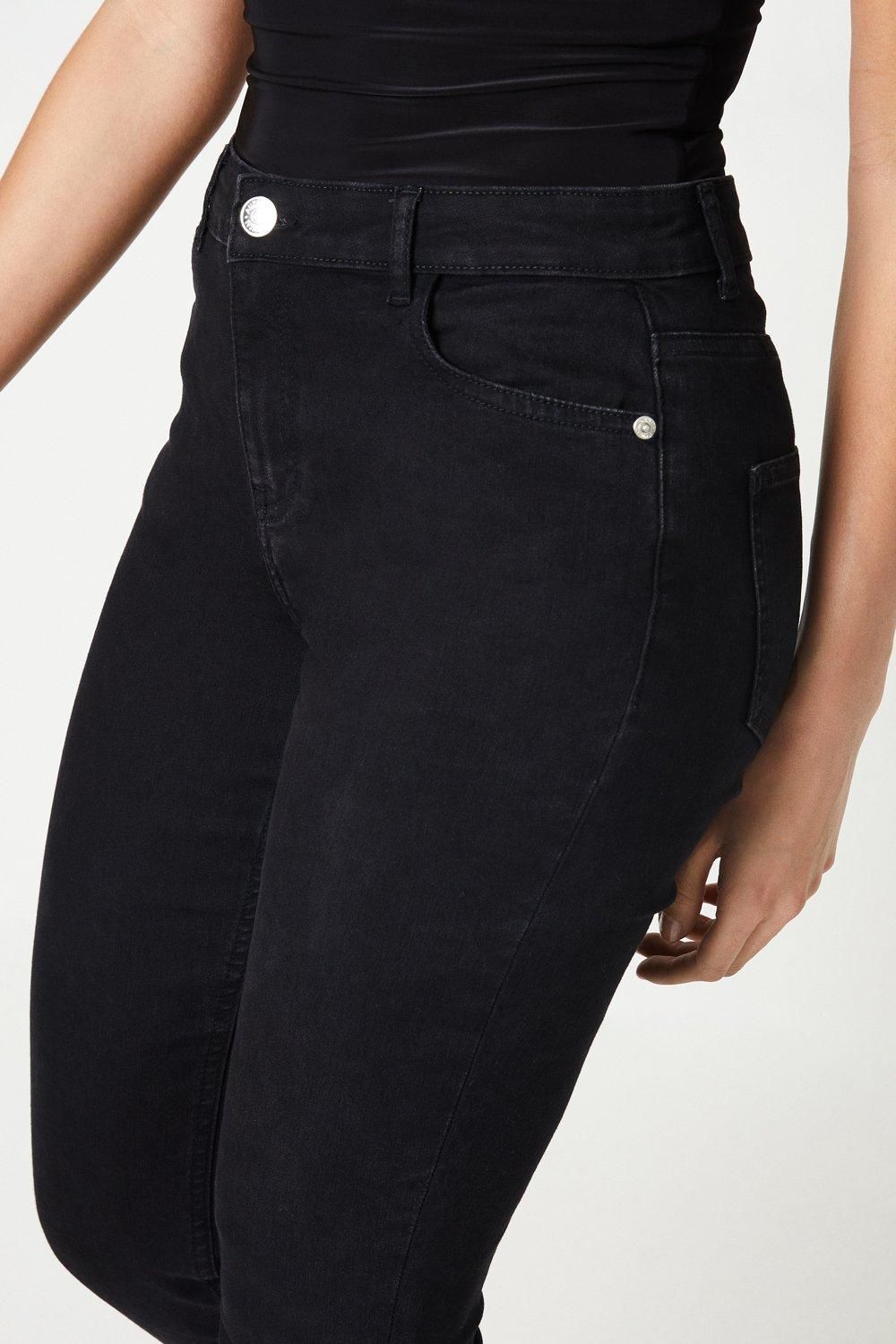 Dorothy Perkins Petite Comfort Stretch Slim Jeans Black image 2