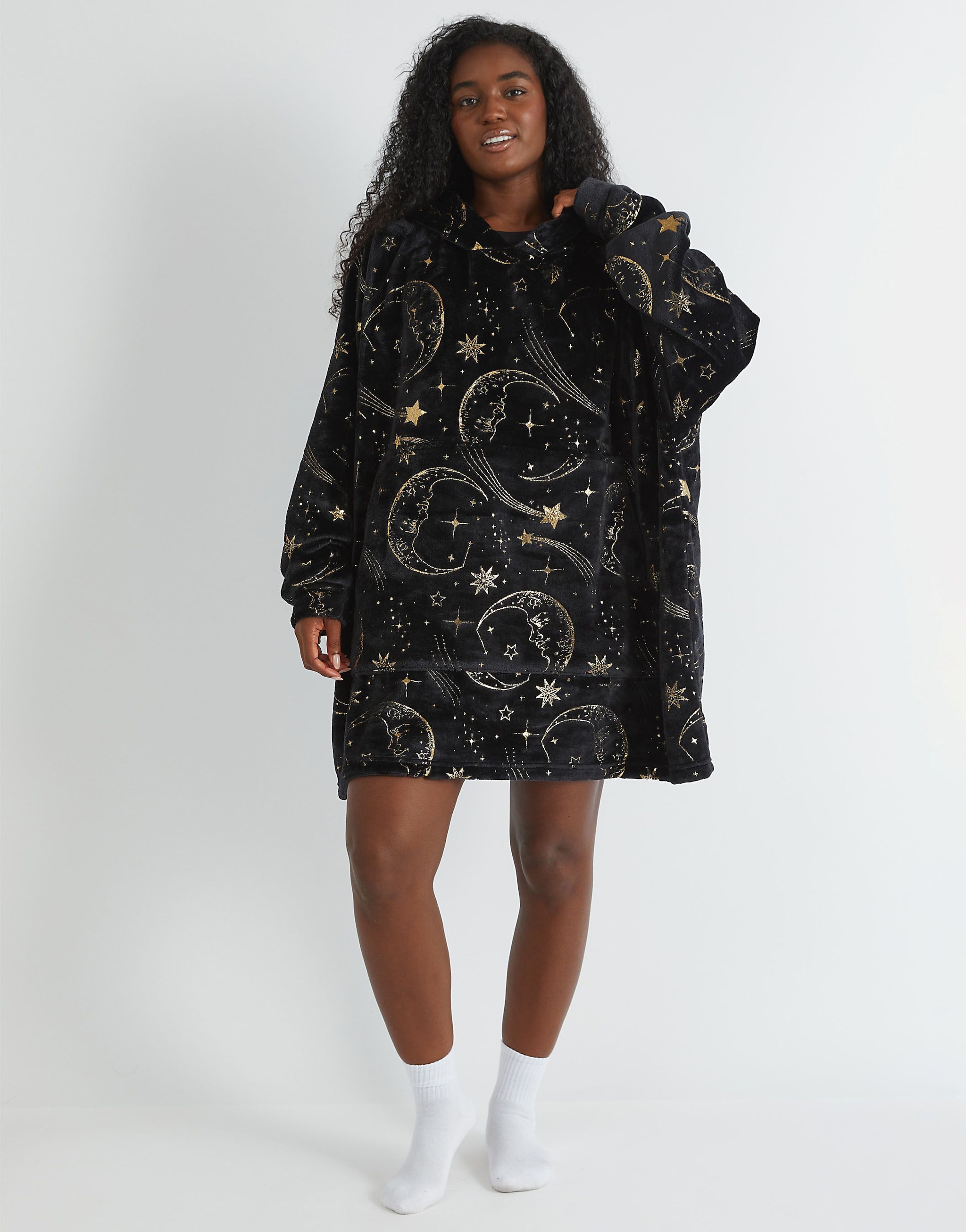 SKINNYDIP Celestial Gold Blanket Hoodie image 3