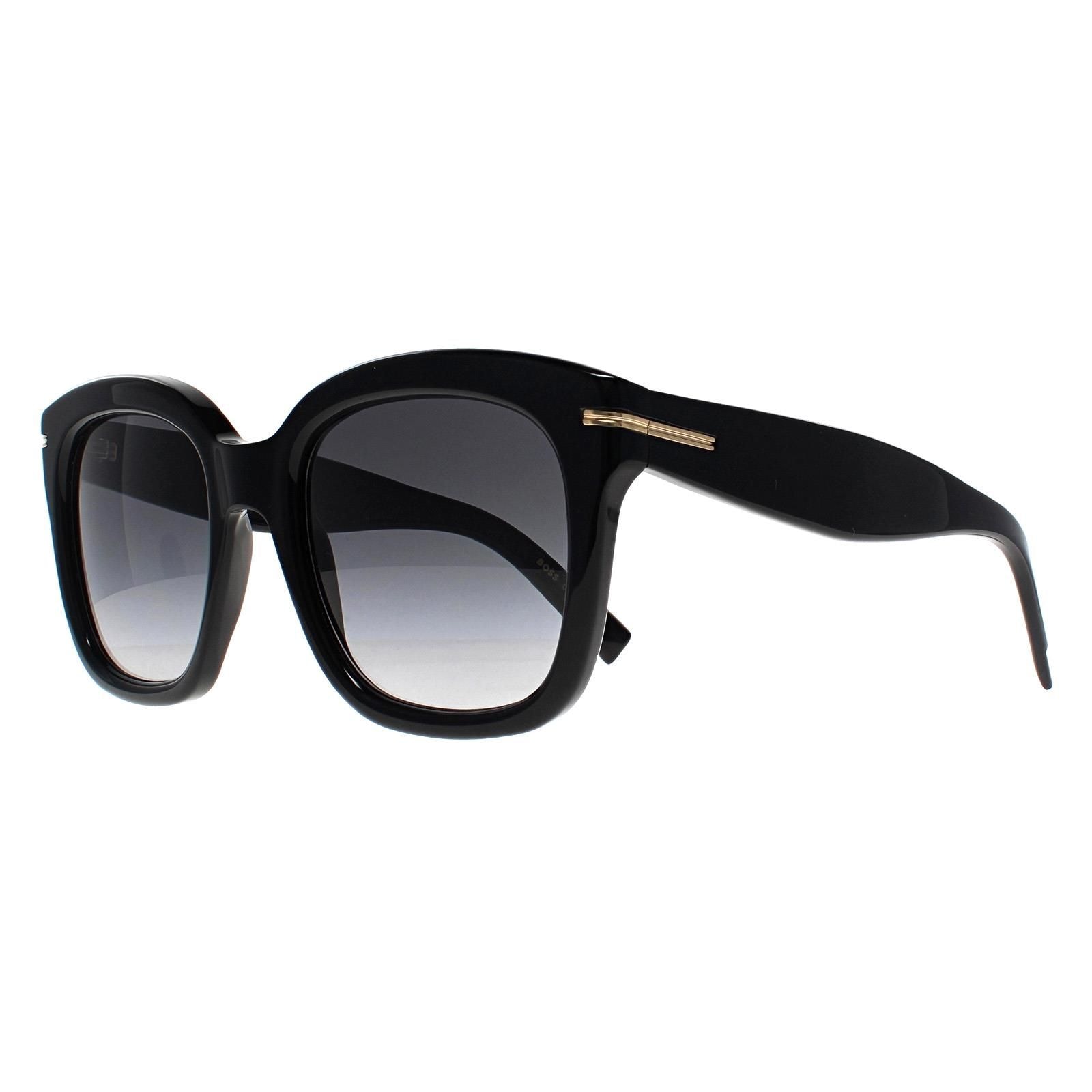 Hugo Boss Square Shiny Black Grey Gradient with Light Mirror BOSS 1731/S image 2