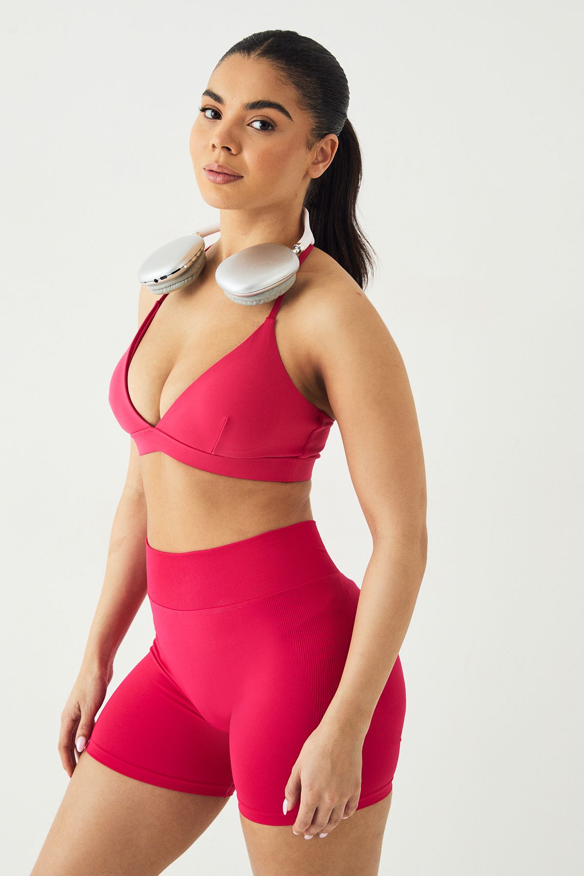 DSGN Studio DSGN Studio T Back Sports Bra Raspberry image 3