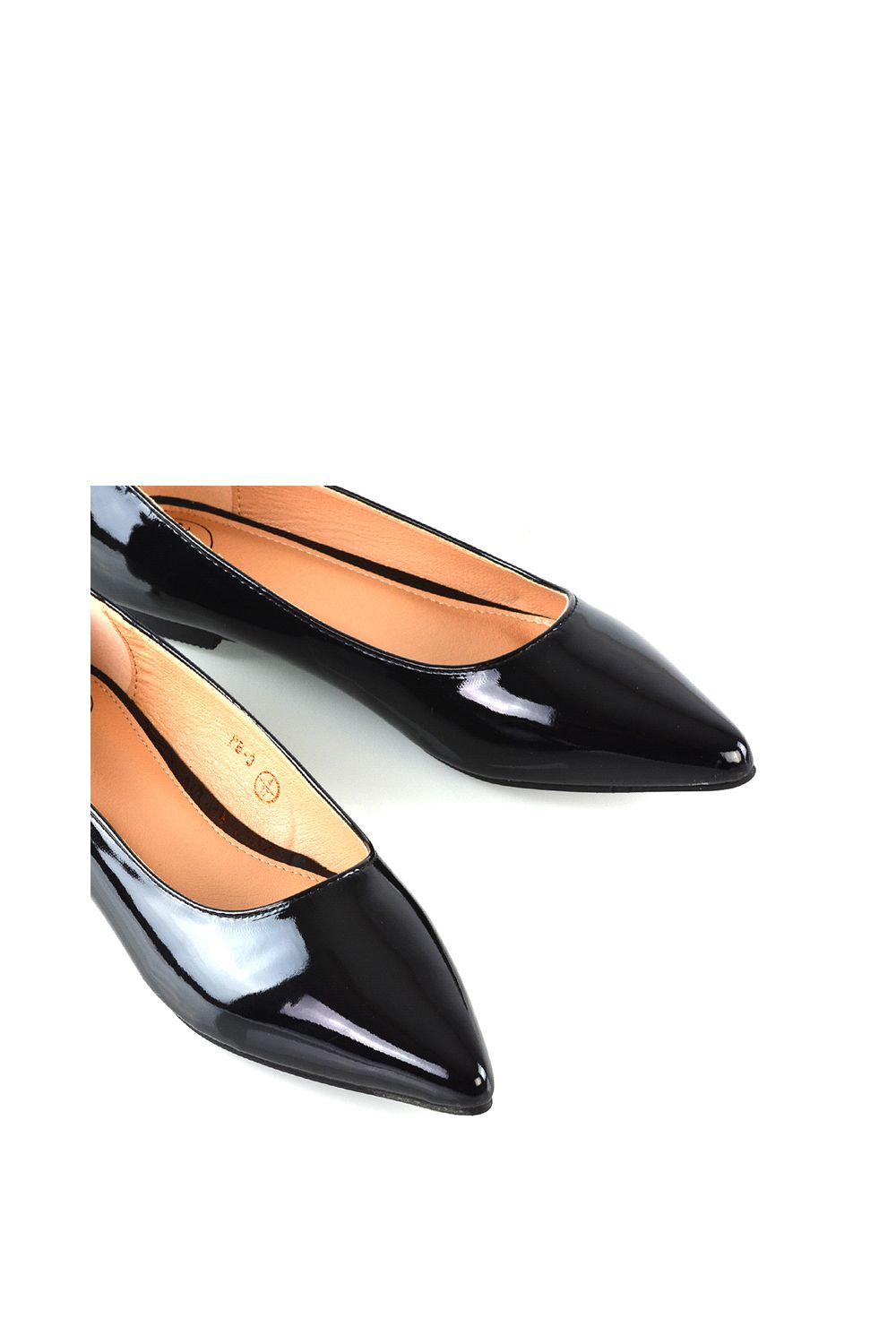 XY London 'Cordelia' Slip on Pointed Toe Flat Ballerina Pump Shoes image 4