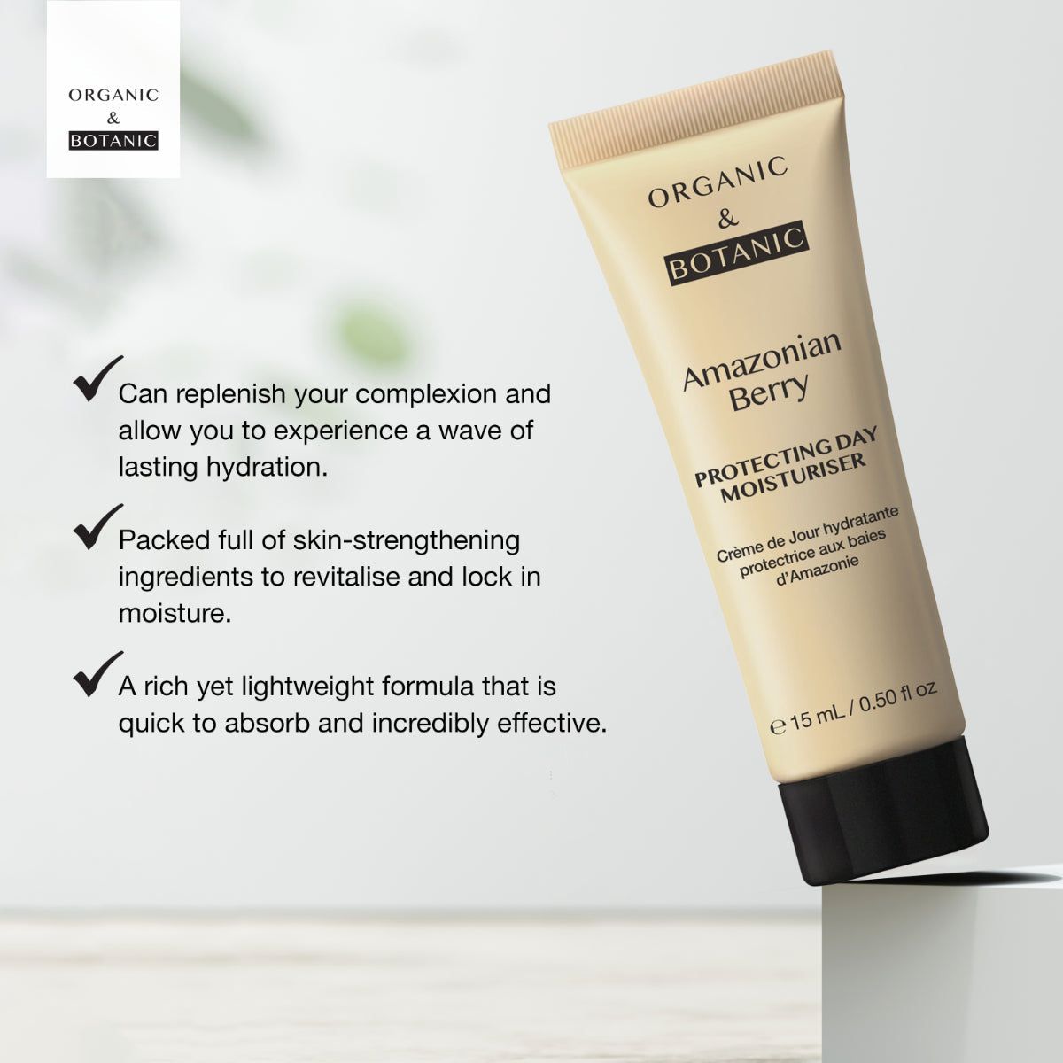 Organic & Botanic Amazonian Berry Day Moisturiser 15ml Duo Kit image 6