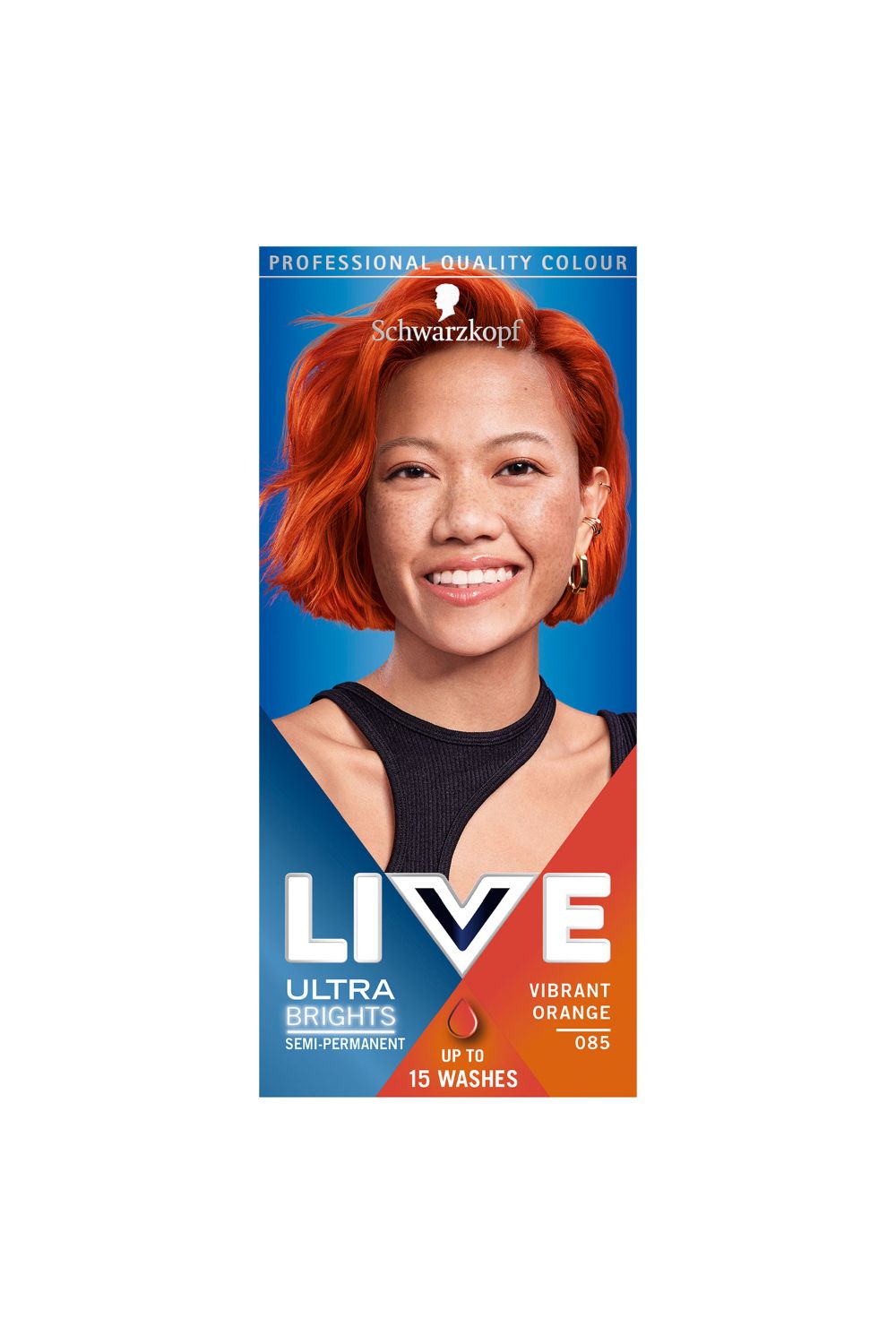 Schwarzkopf LIVE Ultra Brights Vibrant Semi-Permanent Hair Dye Orange image 1