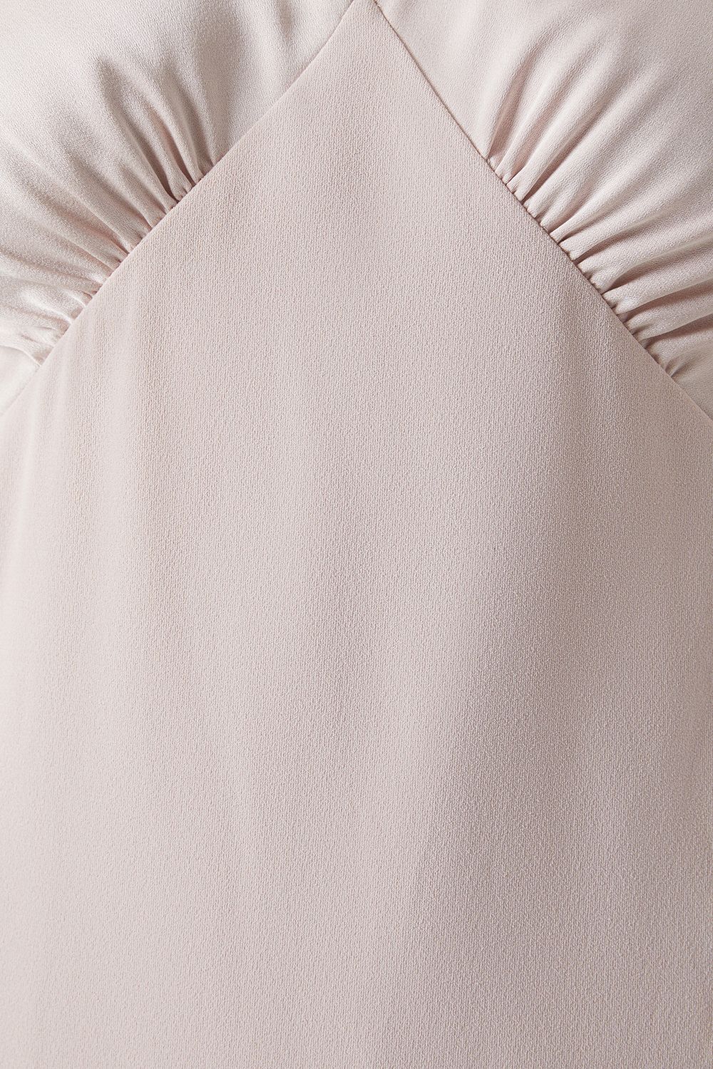 Coast Coast Honoured V Neck Angel Short Sleeve Satin Maxi Bridesmaid Dress Blush image 6