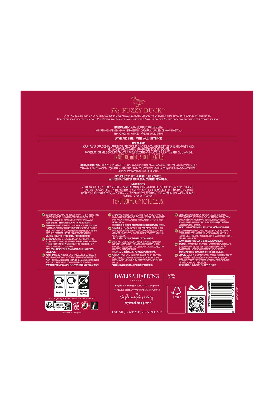 Baylis & Harding The Fuzzy Duck Winter Wonderland Luxury Hand Care Gift Set Multi image 8