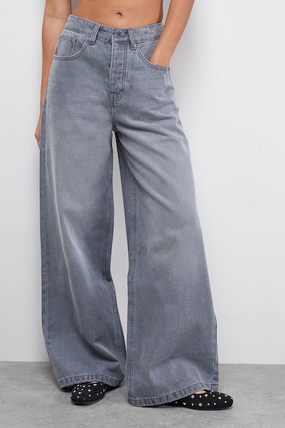 Warehouse Grey Straight Leg Jean Grey
