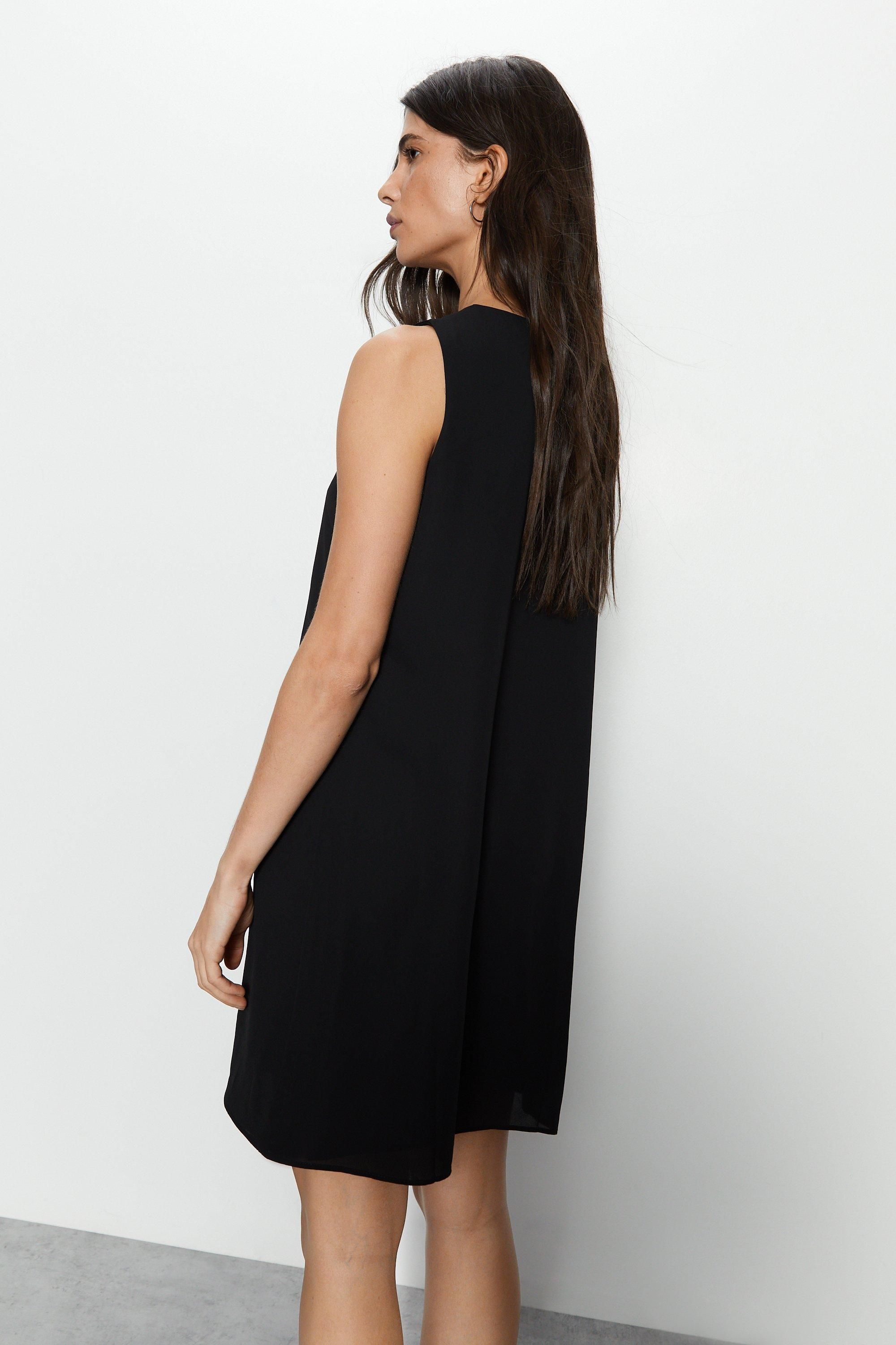 Warehouse Sleeveless Shell Dress Black image 5