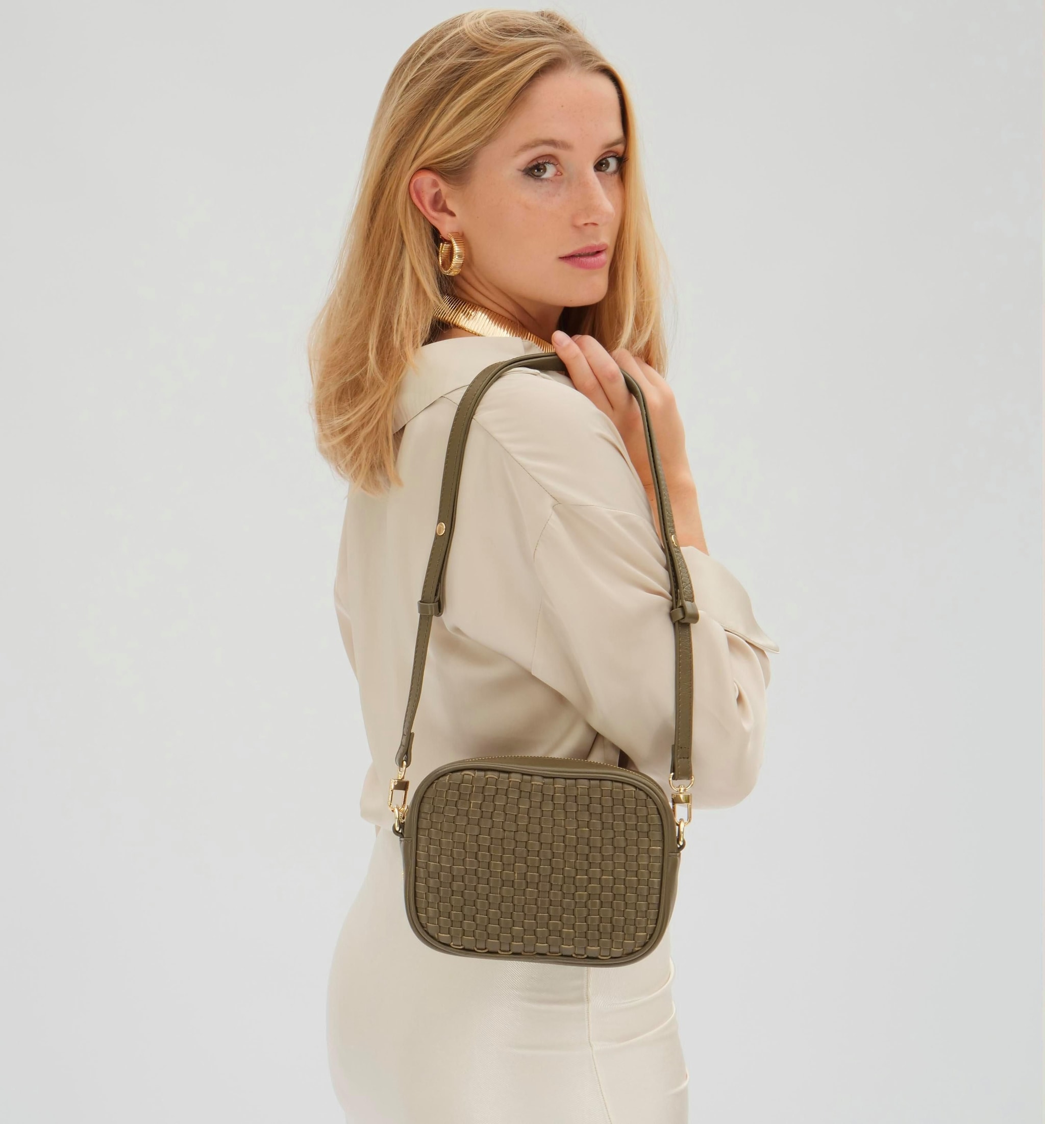 Apatchy London The Penelope Woven Leather Camera Bag image 6