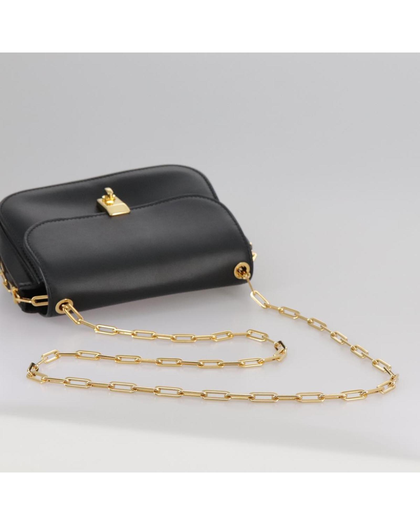 Valentino Preloved Chain Strap Shoulder Bag Wo - Black image 8