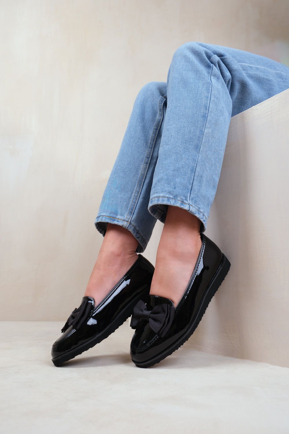 Where's That From 'Alpha' Extra Wide Fit Slip On Loafer Slider With Bow Detail image 5