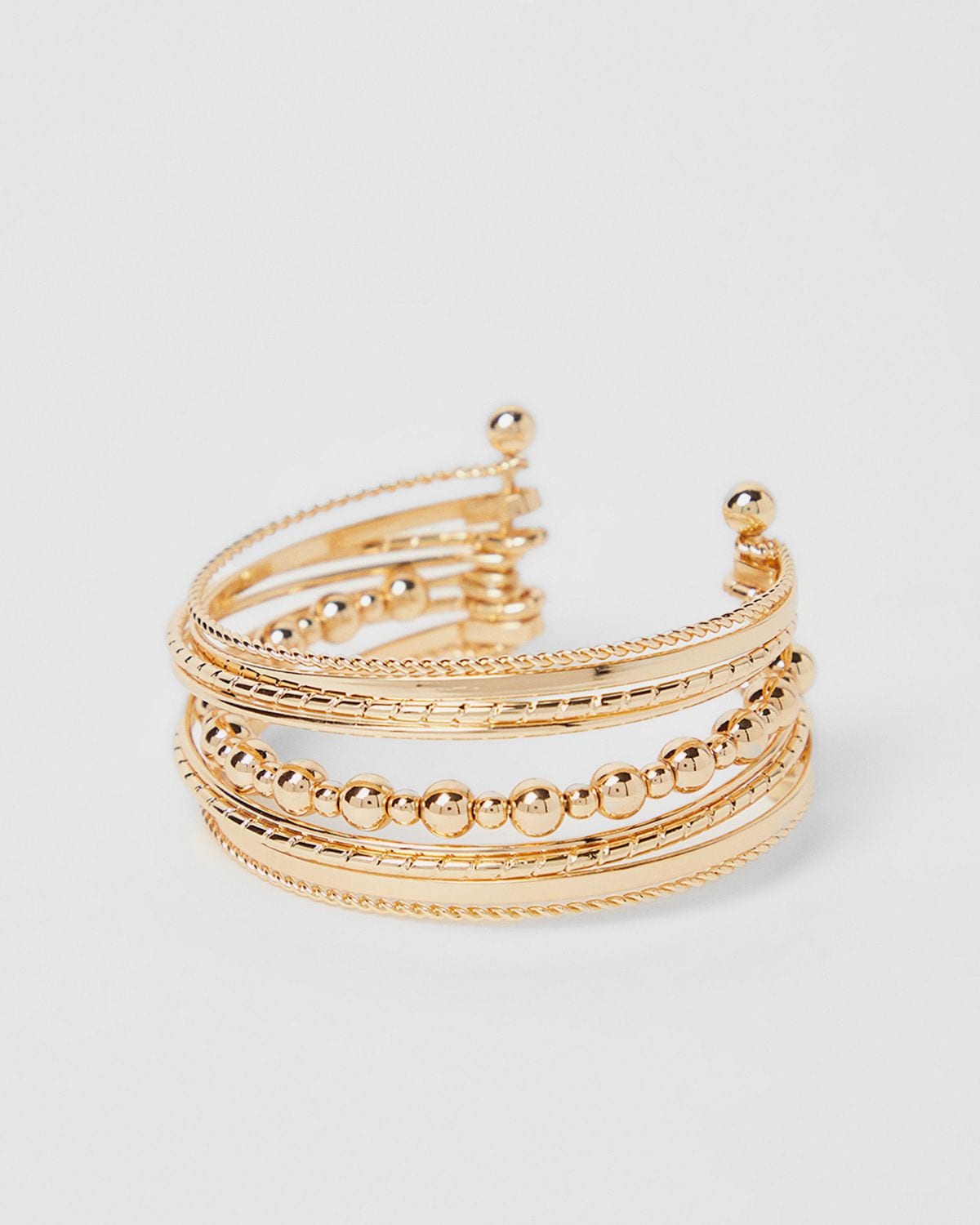 NastyGal Beaded Braclet Gold image 3