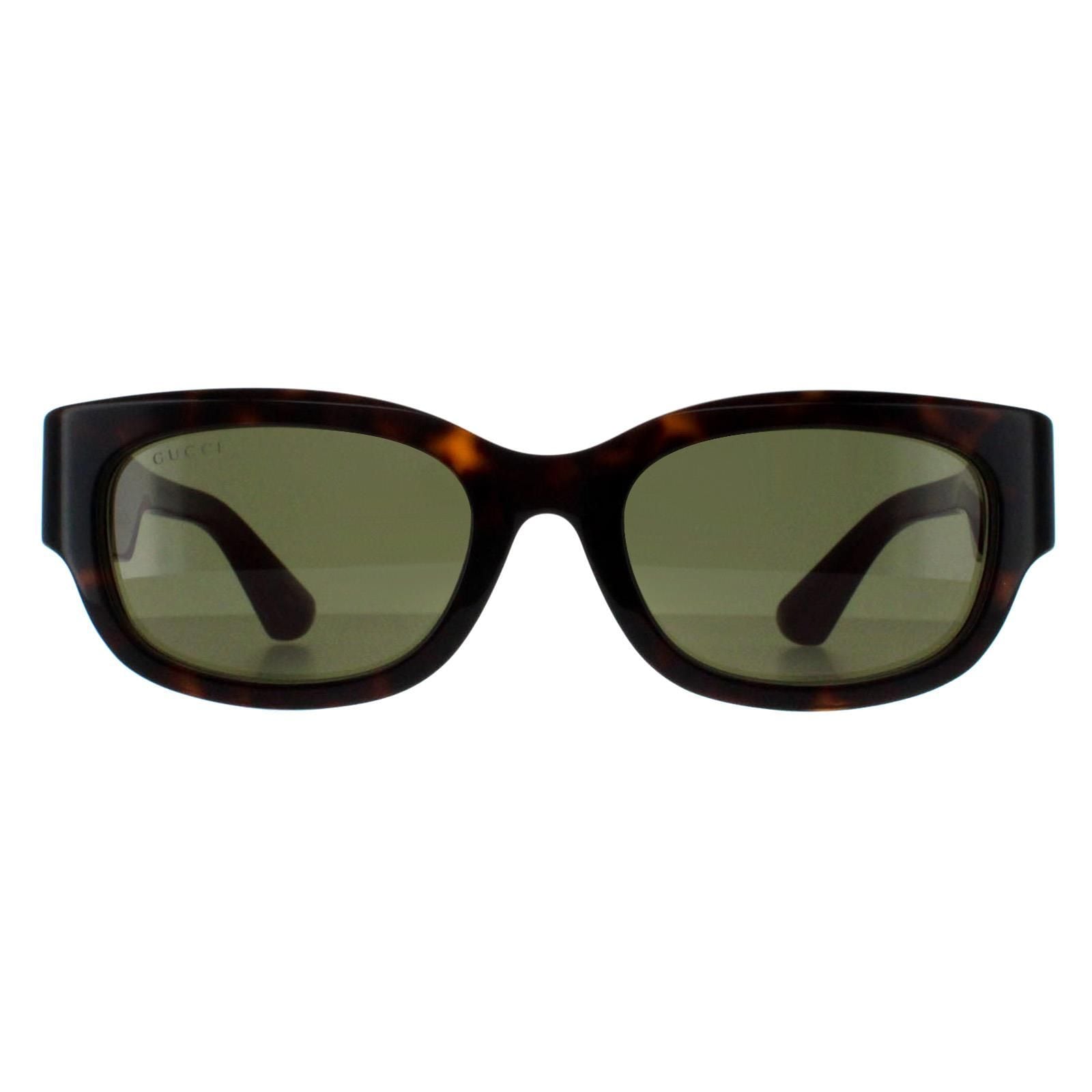 Gucci Square Havana with Green and Red Green GG1667SK image 1