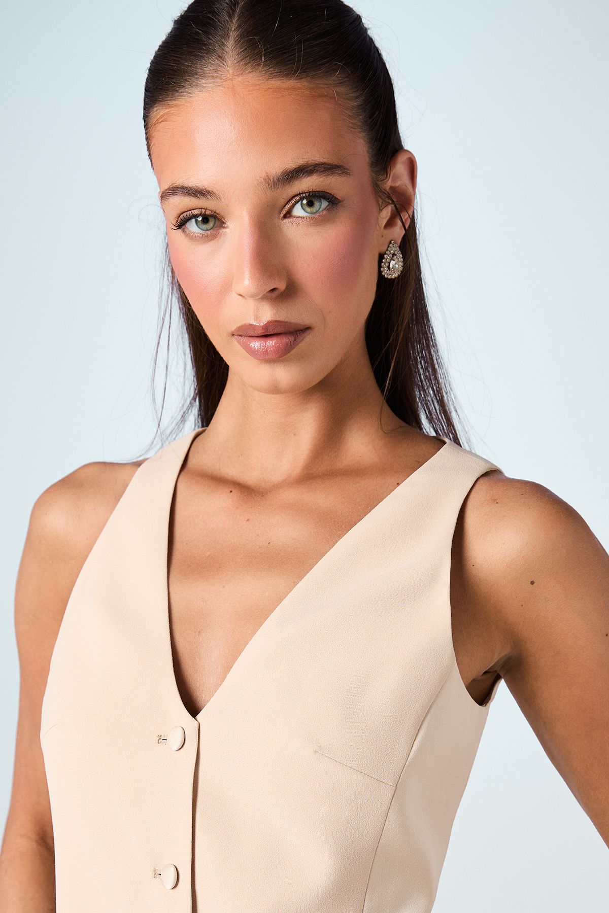 Coast Premium Tailored Bridal Waistcoat Champagne image 4