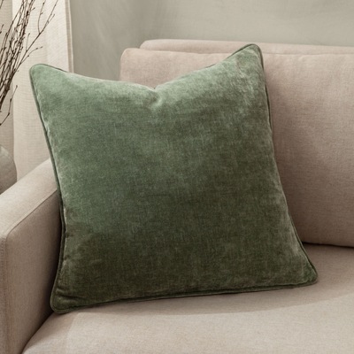 Yard Heavy Chenille Woven Piped Cushion