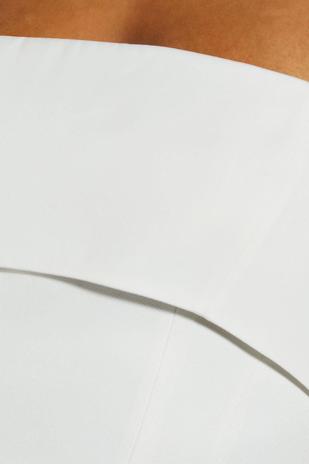 MissPap Fold Over Corset Skort Playsuit Ivory image 5