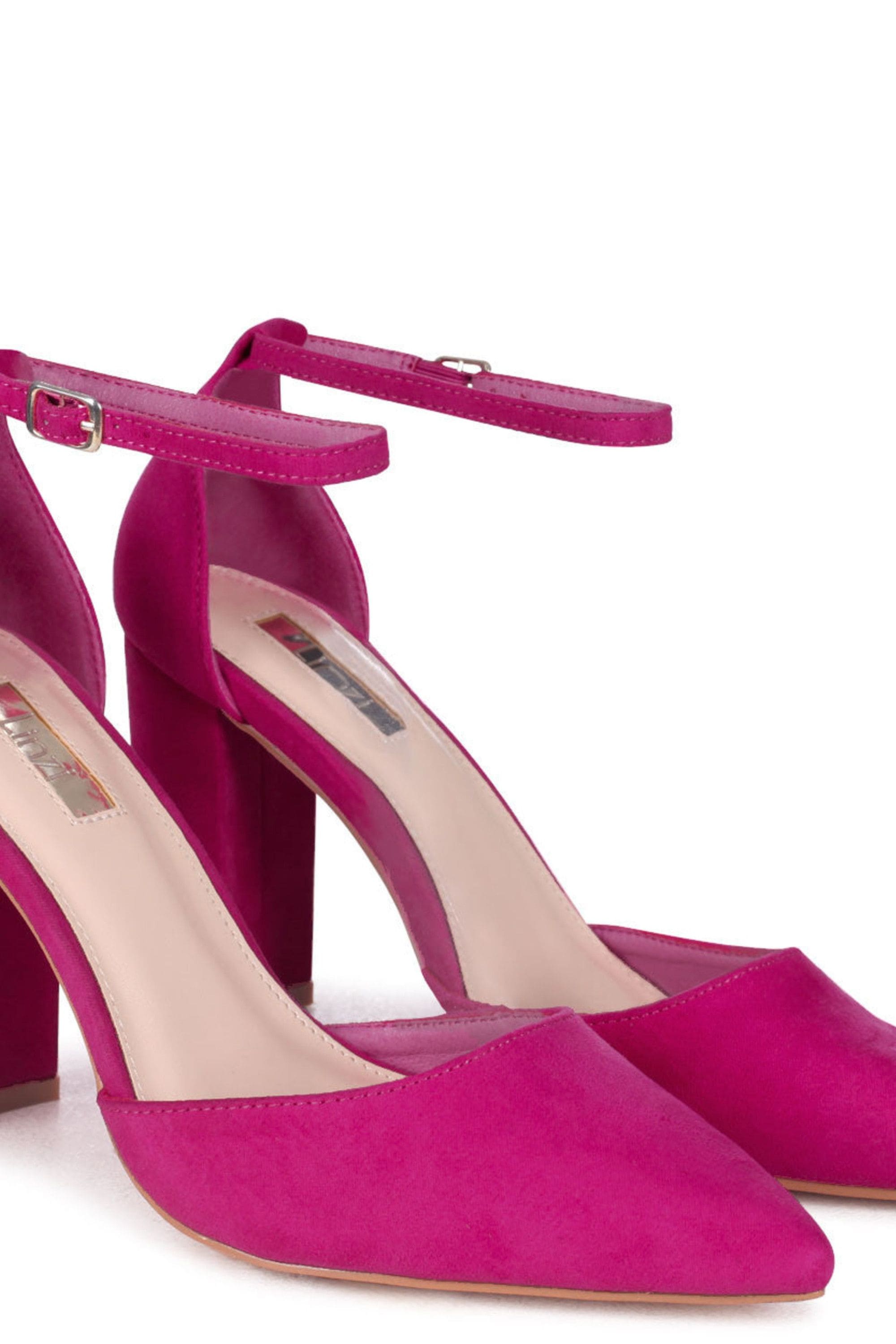 Linzi Marlie Pink Suede Court Shoe image 3