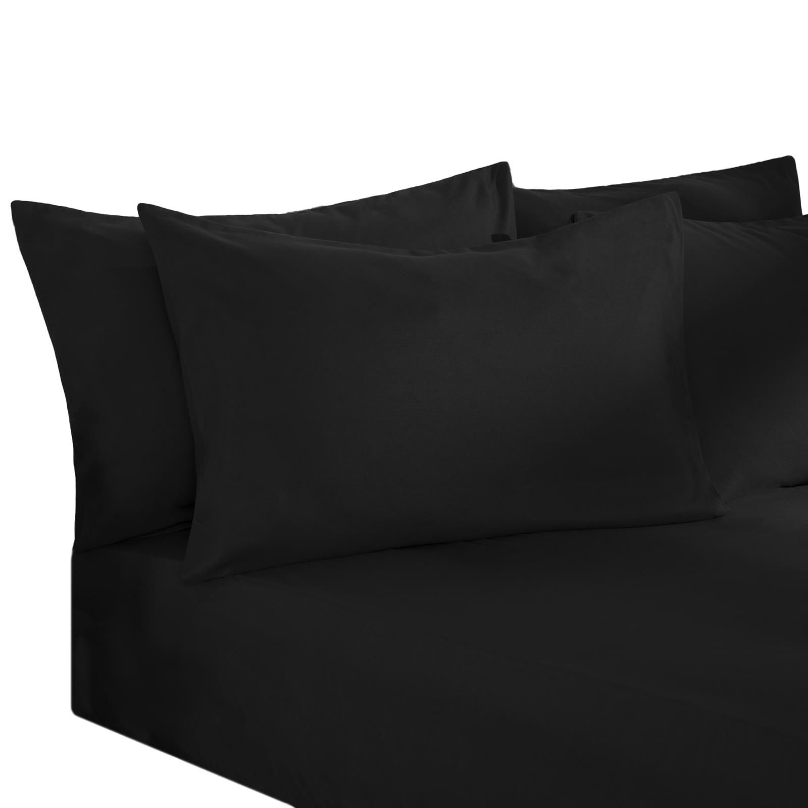 OHS Plain Bed Sheet Microfibre Deep Fitted Soft image 2