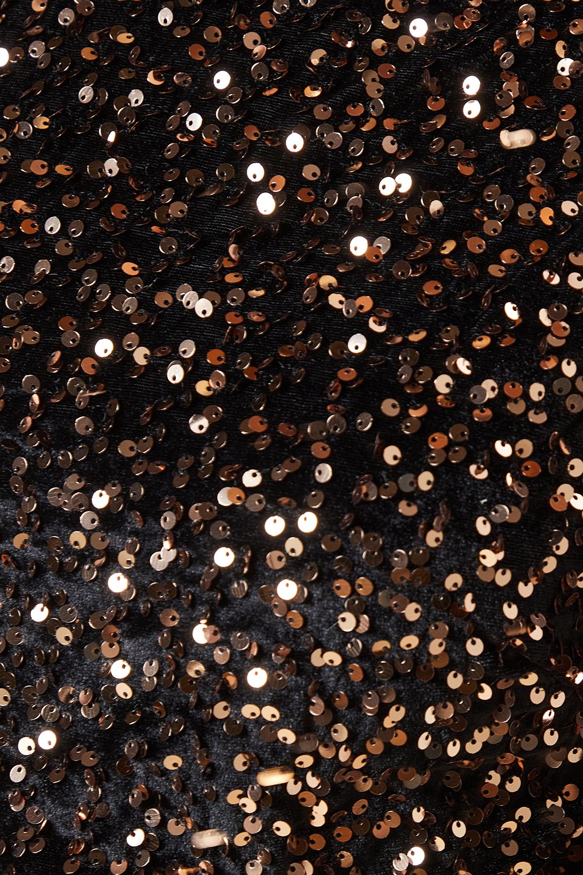 Dorothy Perkins Petite Velvet Sequin Midi Dress Bronze image 5