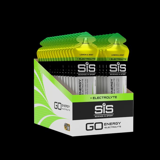 Science in Sport GO Energy + Electrolytes 60ml Gel - Lemon & Mint - 30 Pack image 1