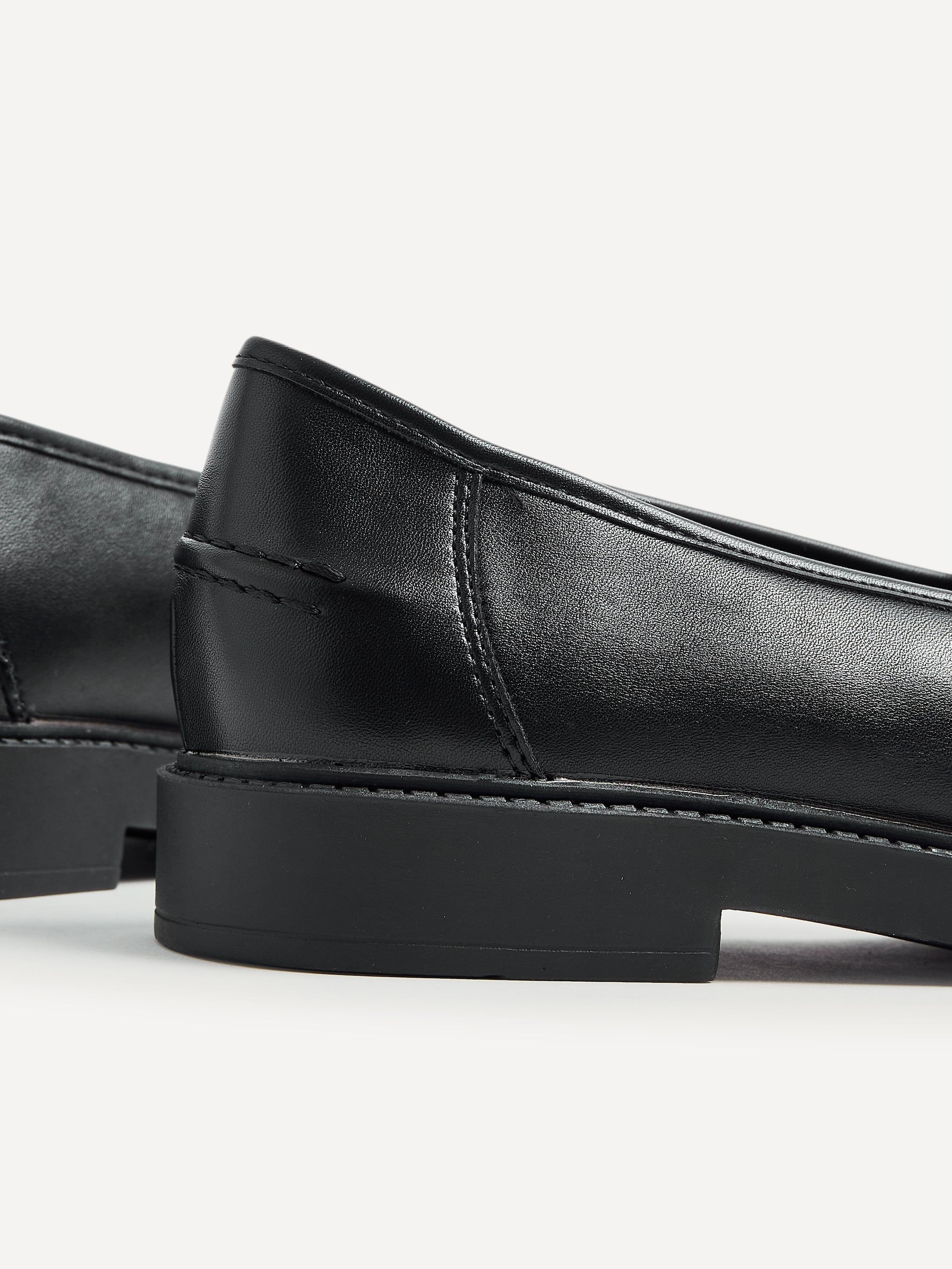 Linzi Kassidy Wide Fit Black Faux Loafer image 5