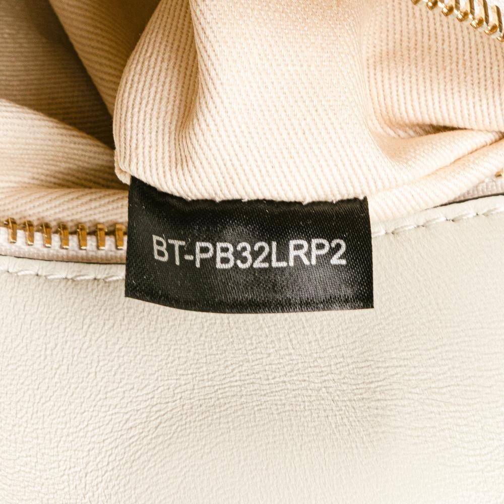 Valentino Preloved Roman Stud Shoulder Bag Quilted Leather Wo - White Satchel image 7