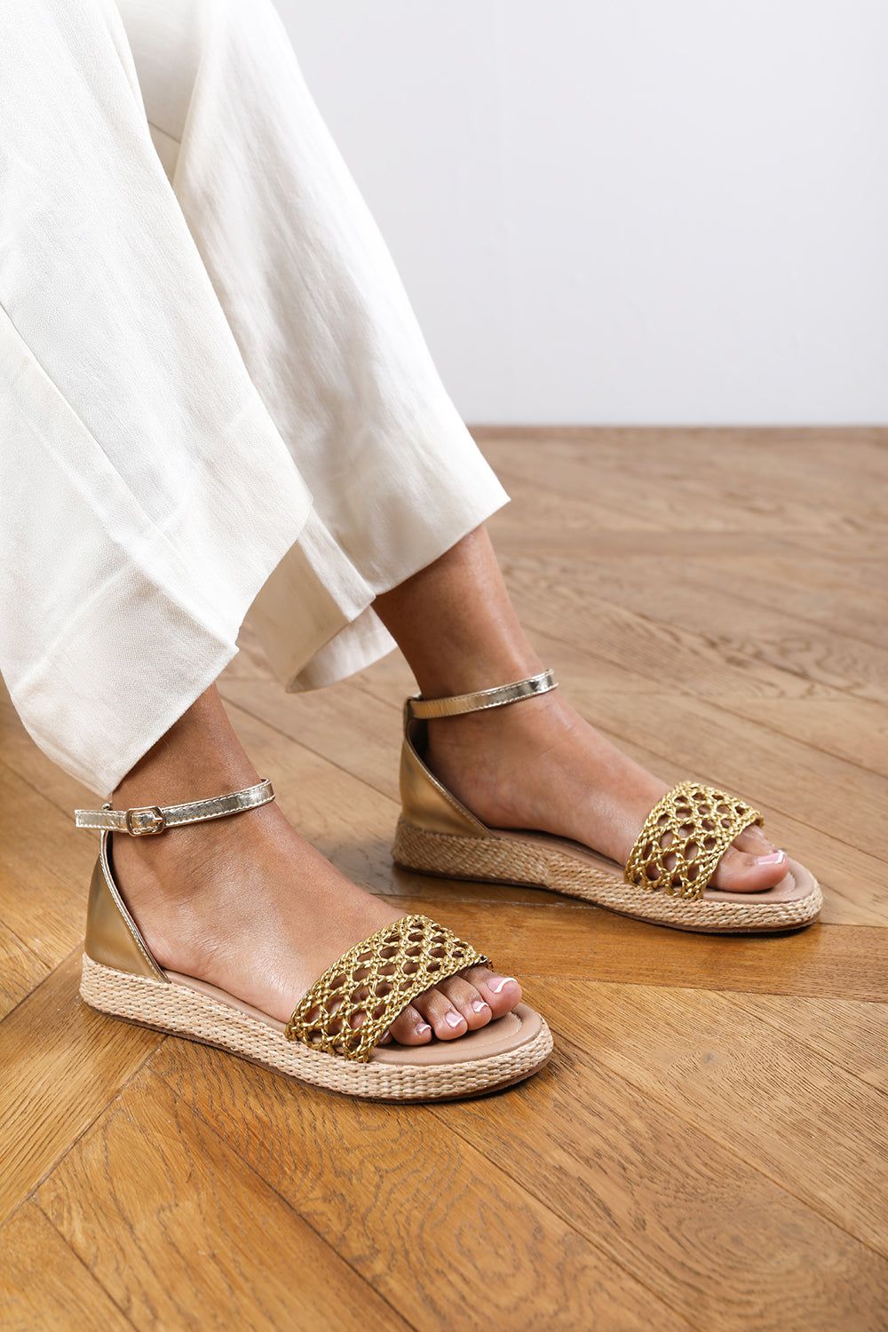 Where's That From 'Desiree' Handwoven Flatform Espadrille Sandal image 2