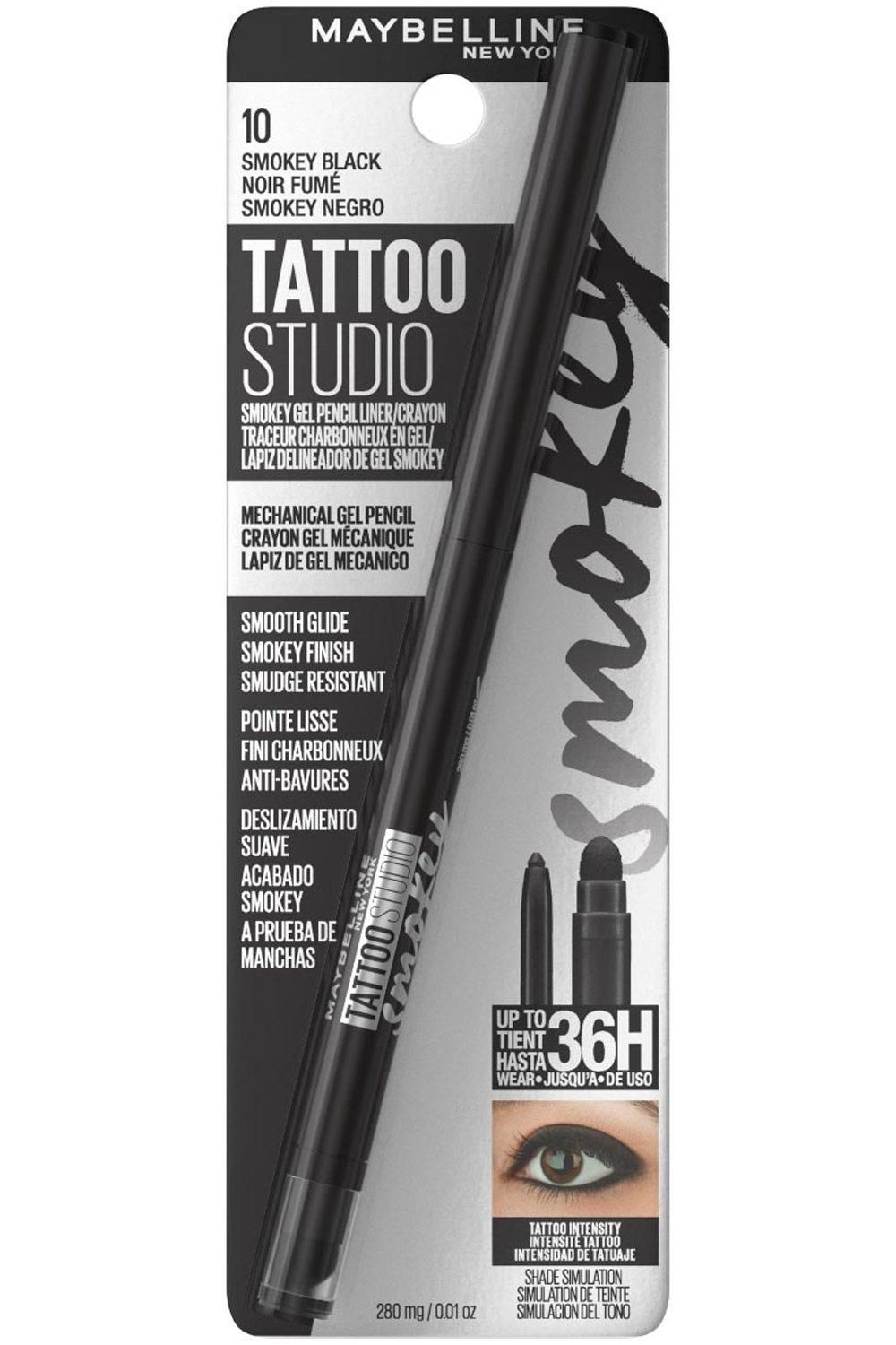 Maybelline Tattoo Liner Smokey Gel Pencil Eye Liner, Long Lasting, Fade-Proof & Waterproof Formula 10 Smokey Black image 8