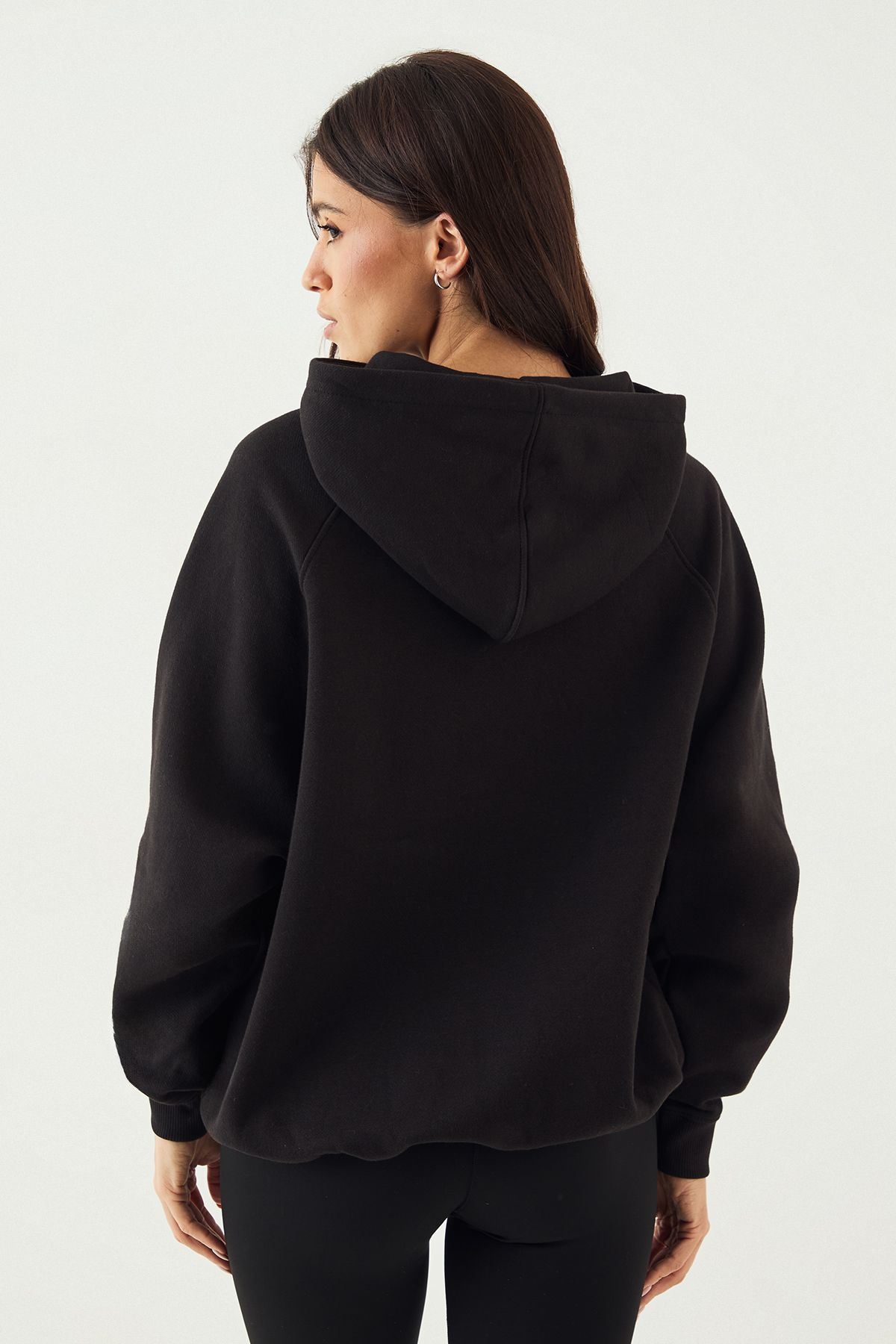 DSGN Studio DSGN Studio Collegiate Embroidered Oversized Hoodie Black image 2