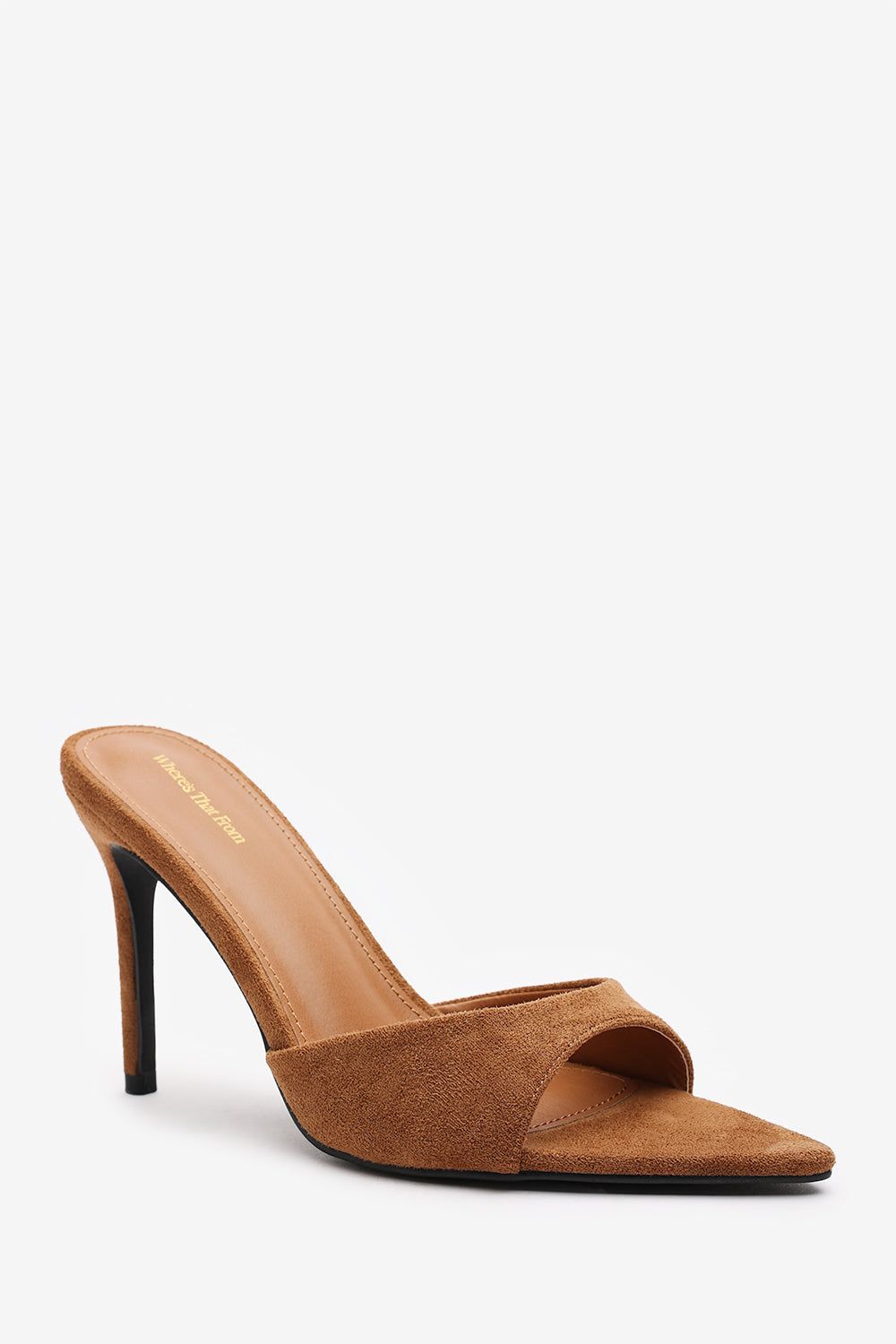 Where's That From 'Tasha' Suede Open Toe Stiletto Mules image 3