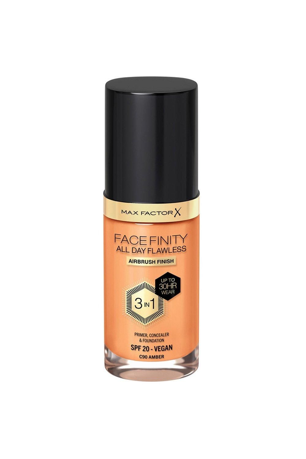 Max Factor Facefinity All Day Flawless 3 in 1 Vegan Foundation Amber image 1