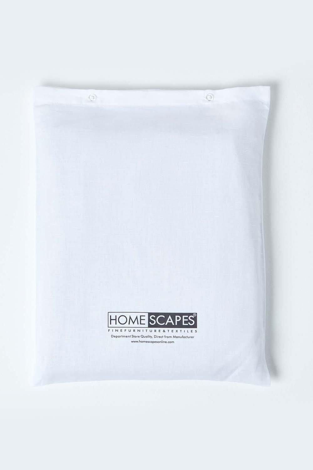 Homescapes Luxury Soft Plain European Linen Duvet Cover Set image 5