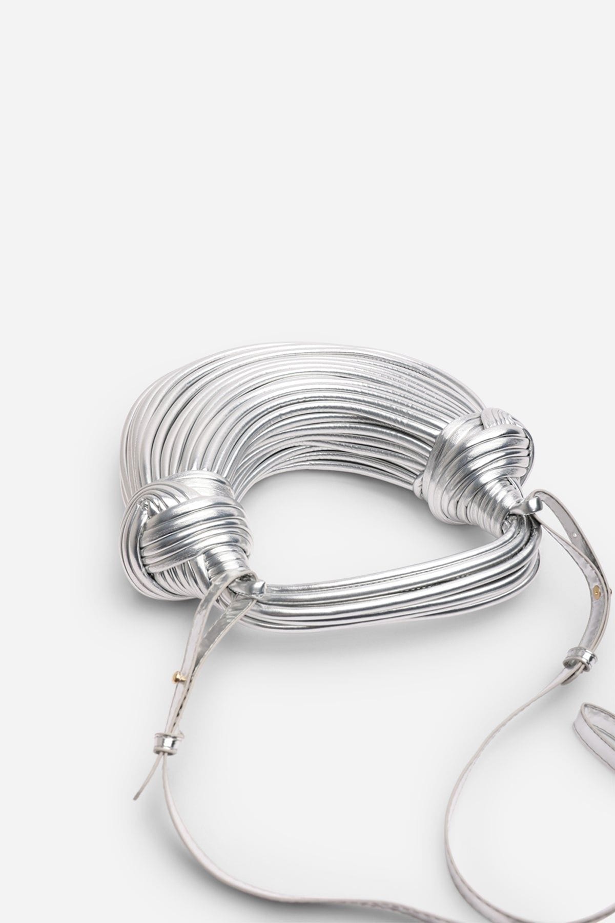 Where's That From 'Blossom' Curved Metallic Shoulder Bag image 4