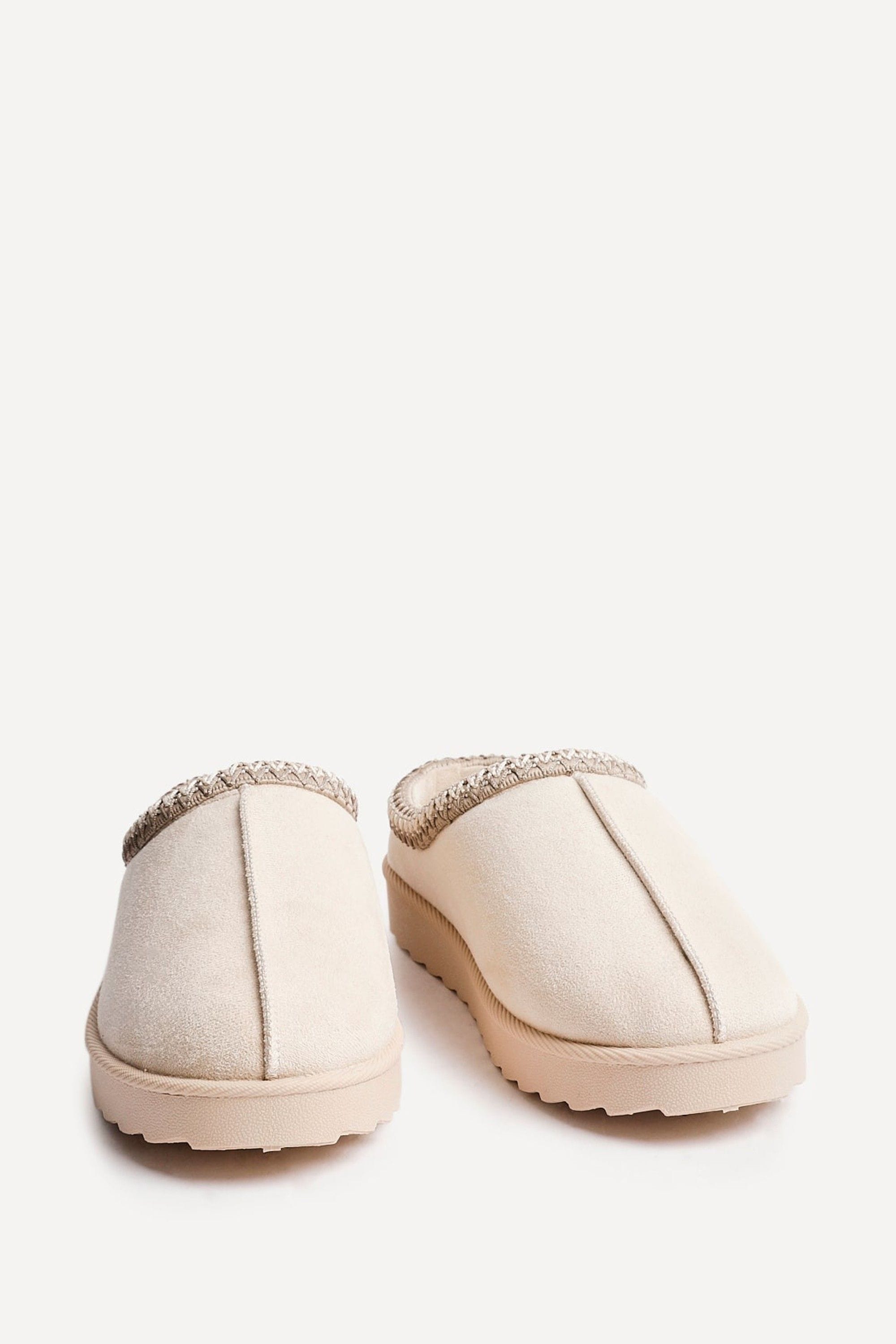Linzi Tammy Beige Suede Slipper image 3