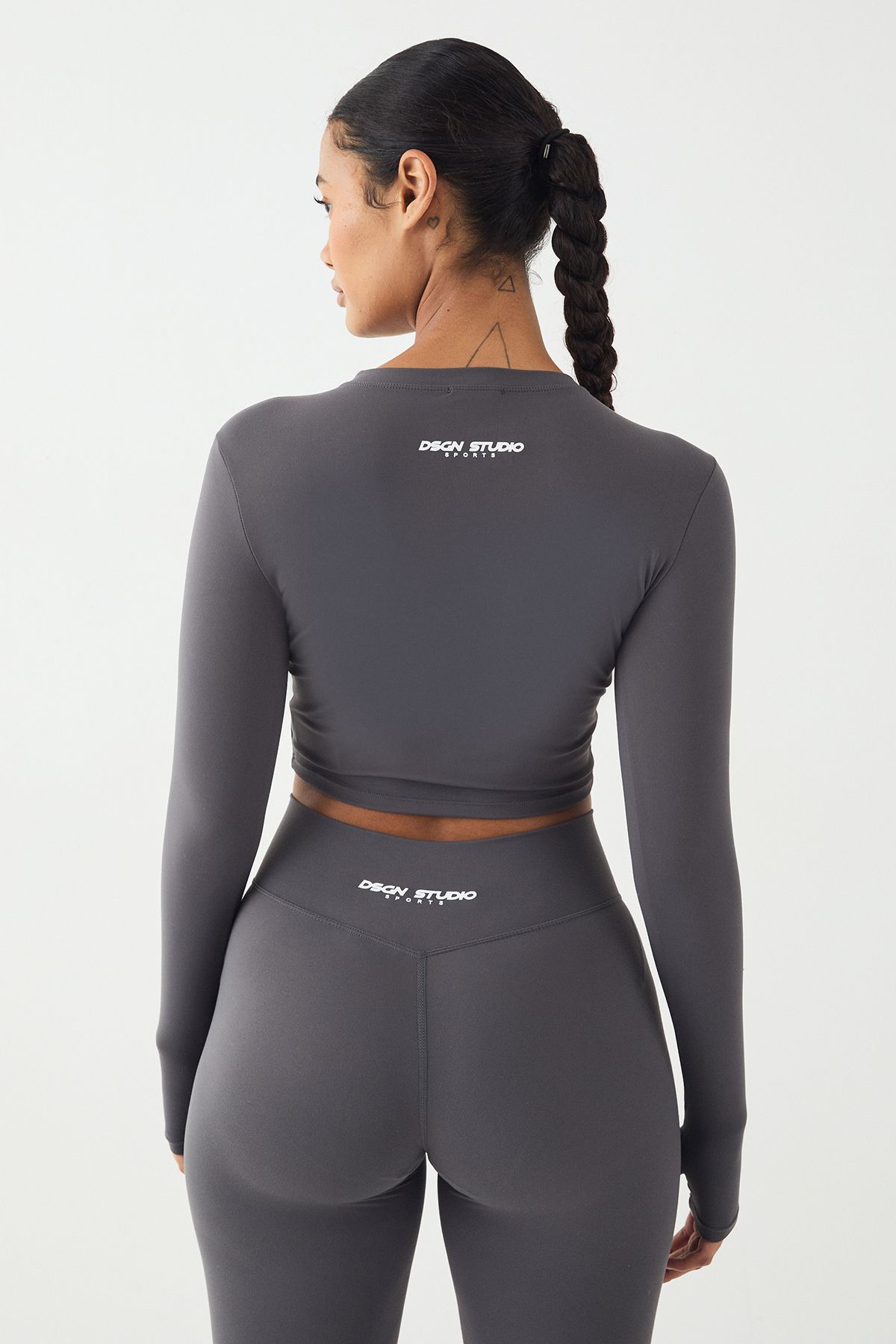 DSGN Studio DSGN Studio Ultra Sculpt Long Sleeve Top Charcoal image 2